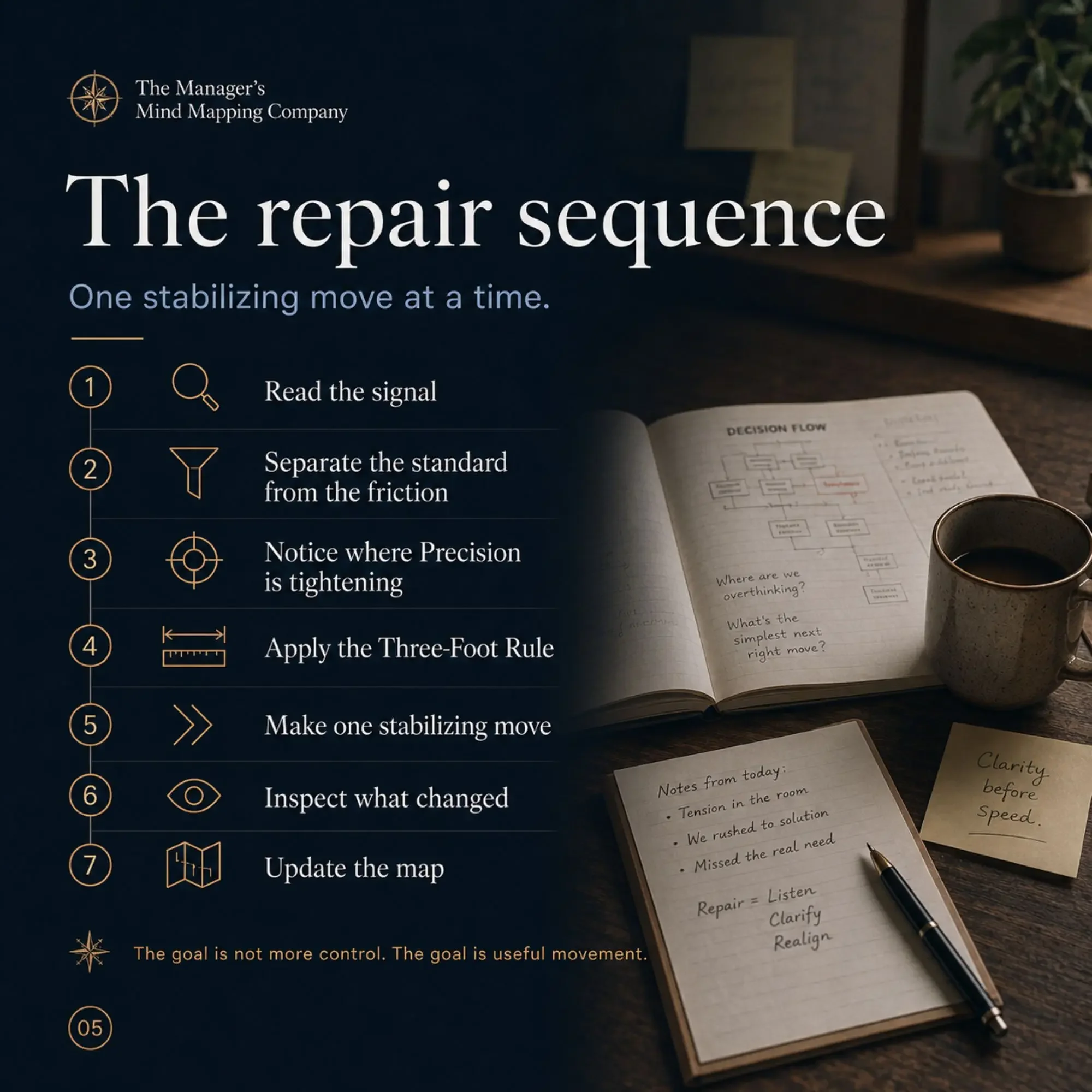 Who the Precision Repair Kit is for: Precision leaders facing standards drift, ownership fog, and delegation resets.
