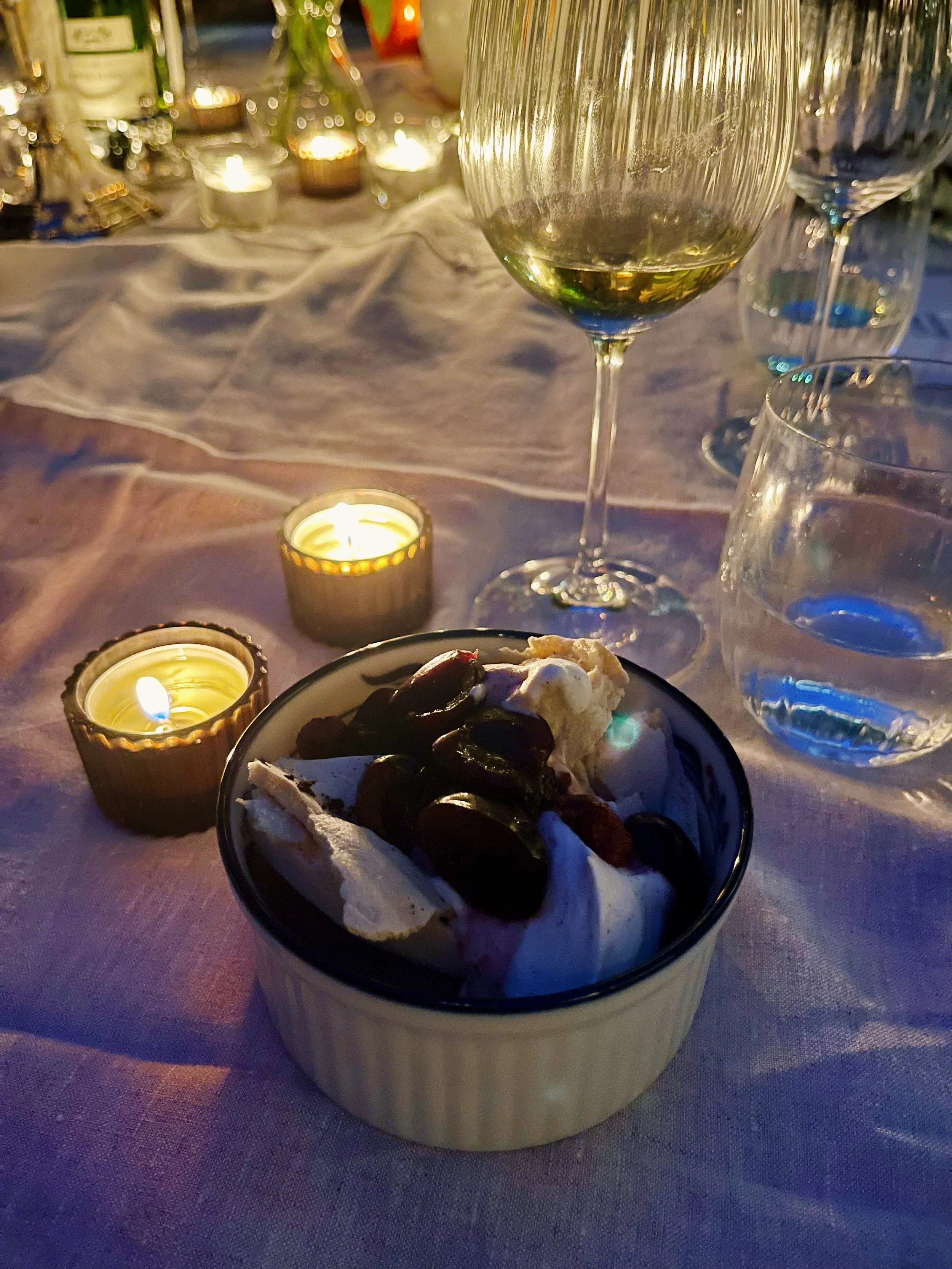 Curated seasonal menu at Colville Dialogues professional networking dinner.