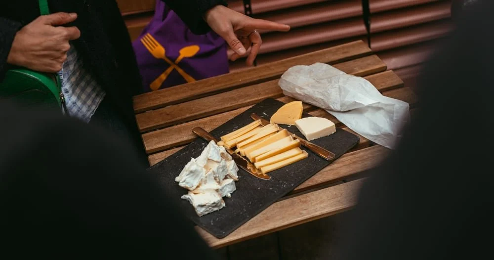 Tasting cheese on Paris Food Tour