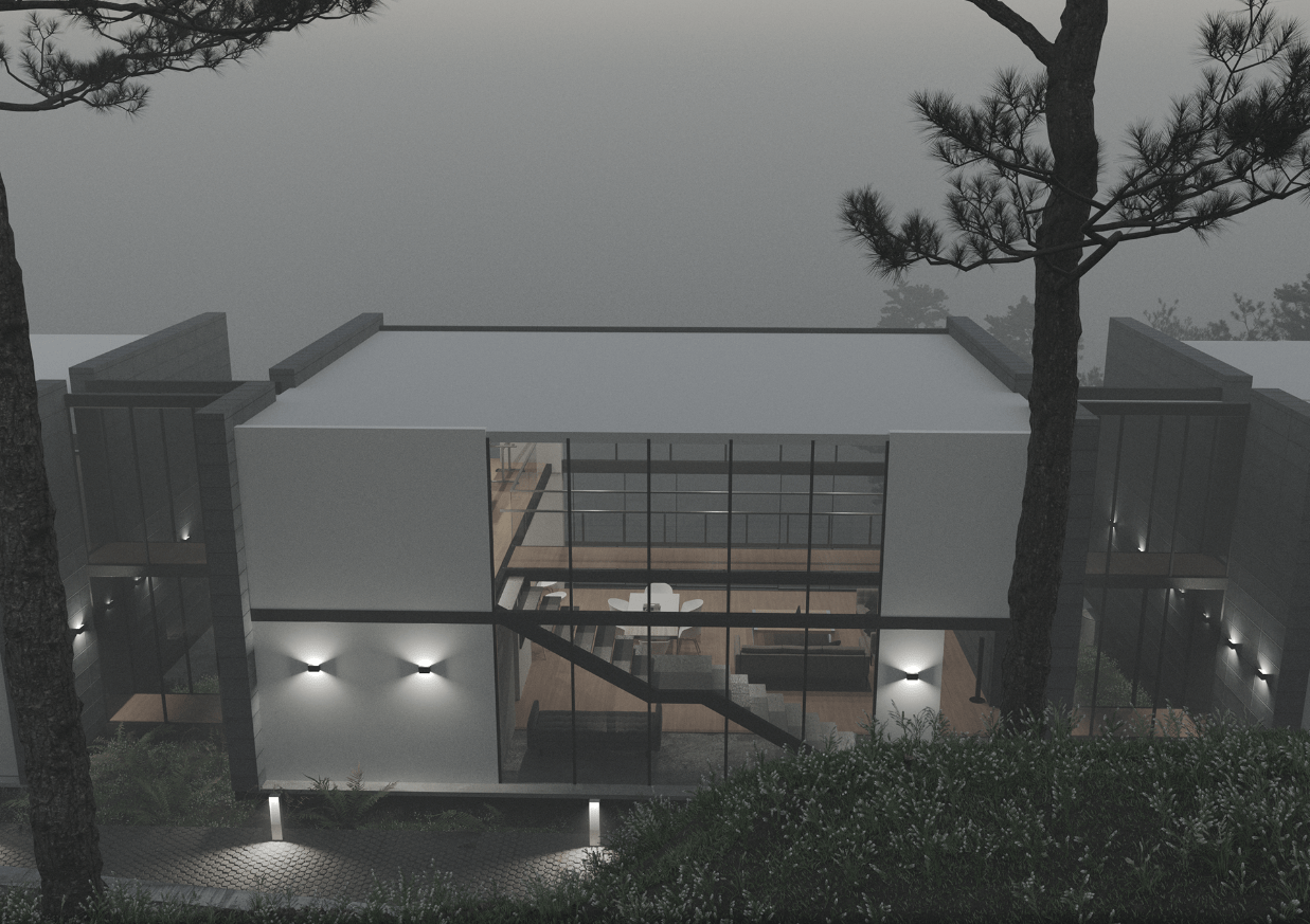 Diseño casa familiar cinturon verde.