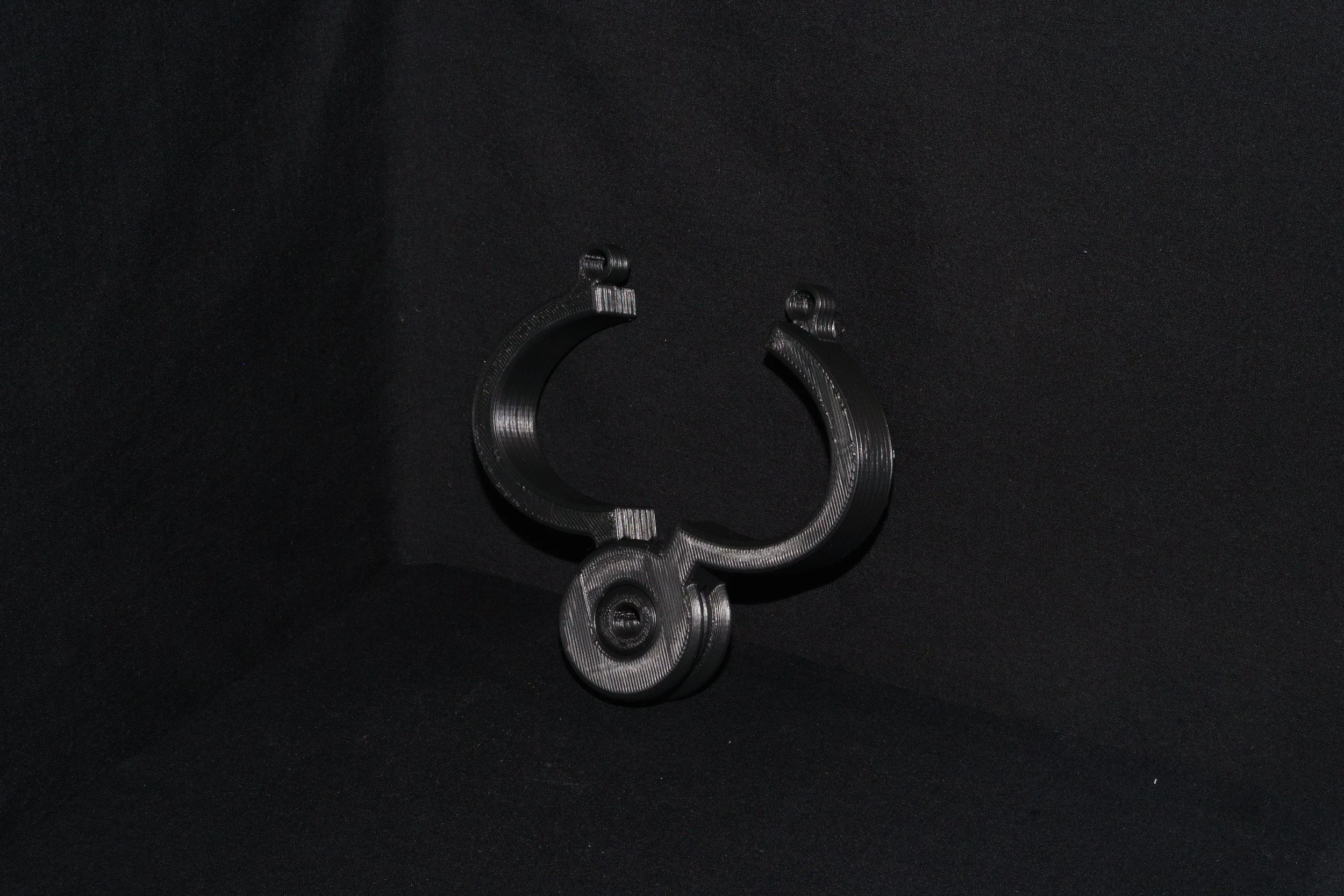 Single Wrist Cuffs Pair – Hinged with Padlock Opening - FDM