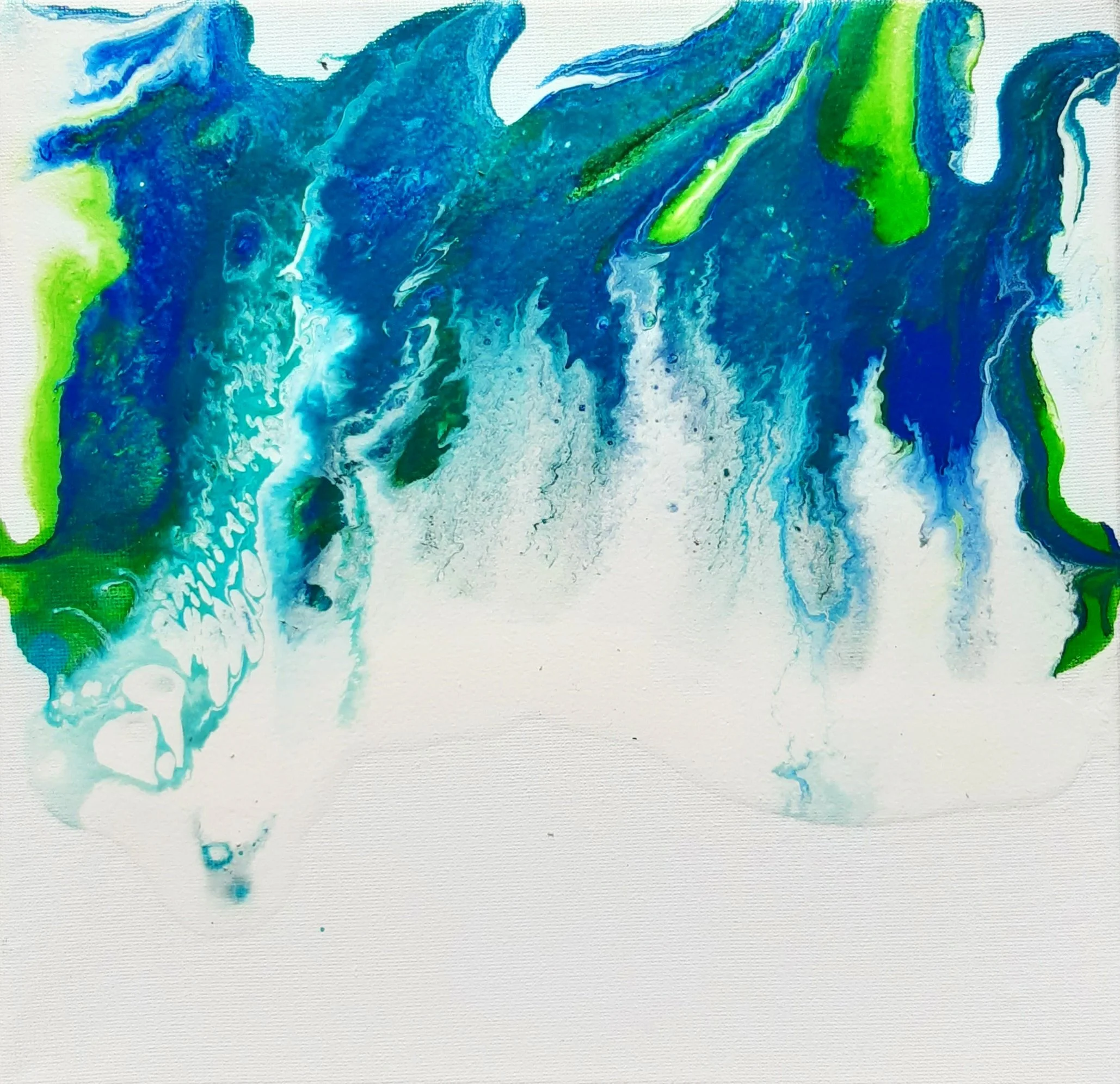 Pouring Welle 03 * 25 x 25 cm