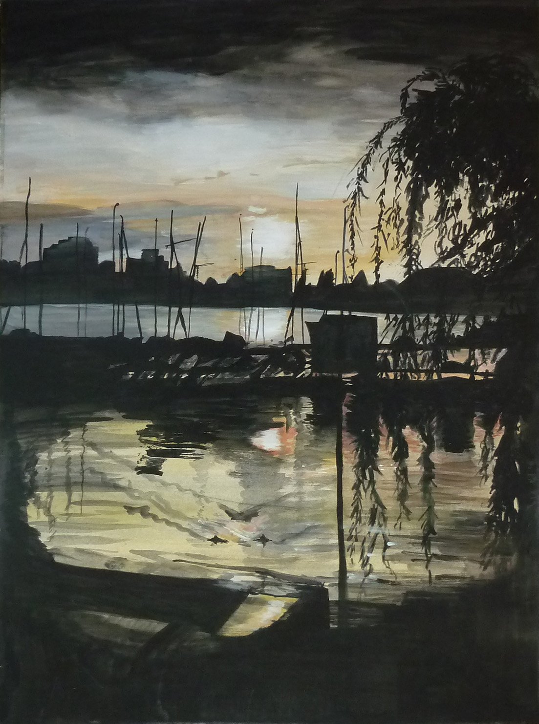 Sonnenuntergang * 50 x 70 cm