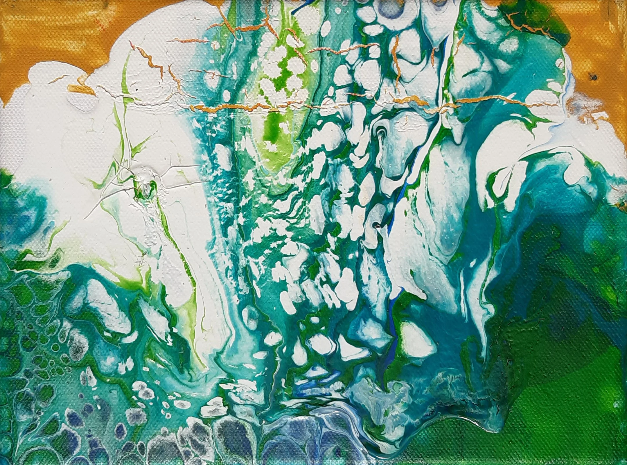 Pouring Schmetterling * 18 x 24 cm