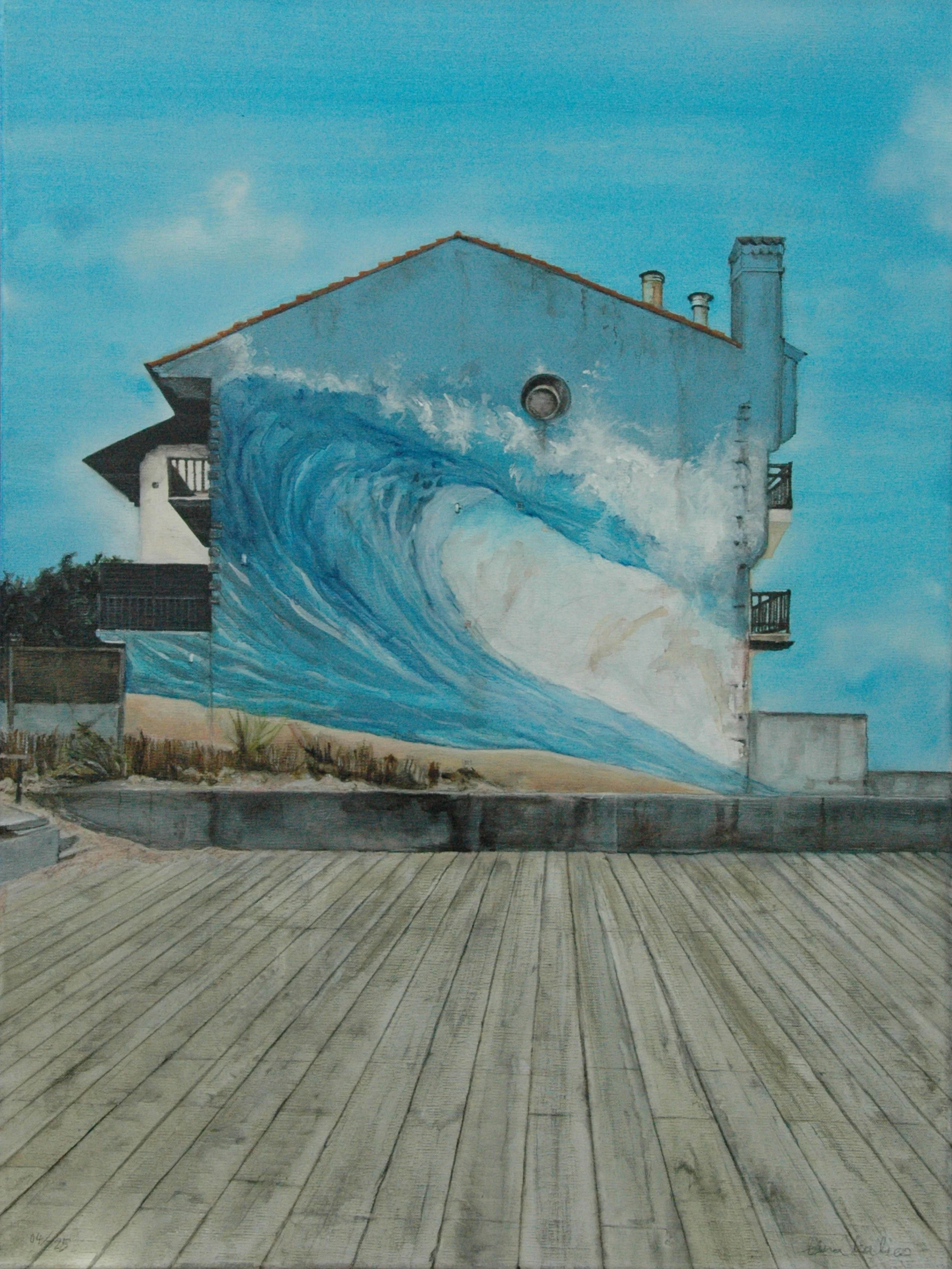 Capbreton * 60 x 80 cm * Auftragsarbeit