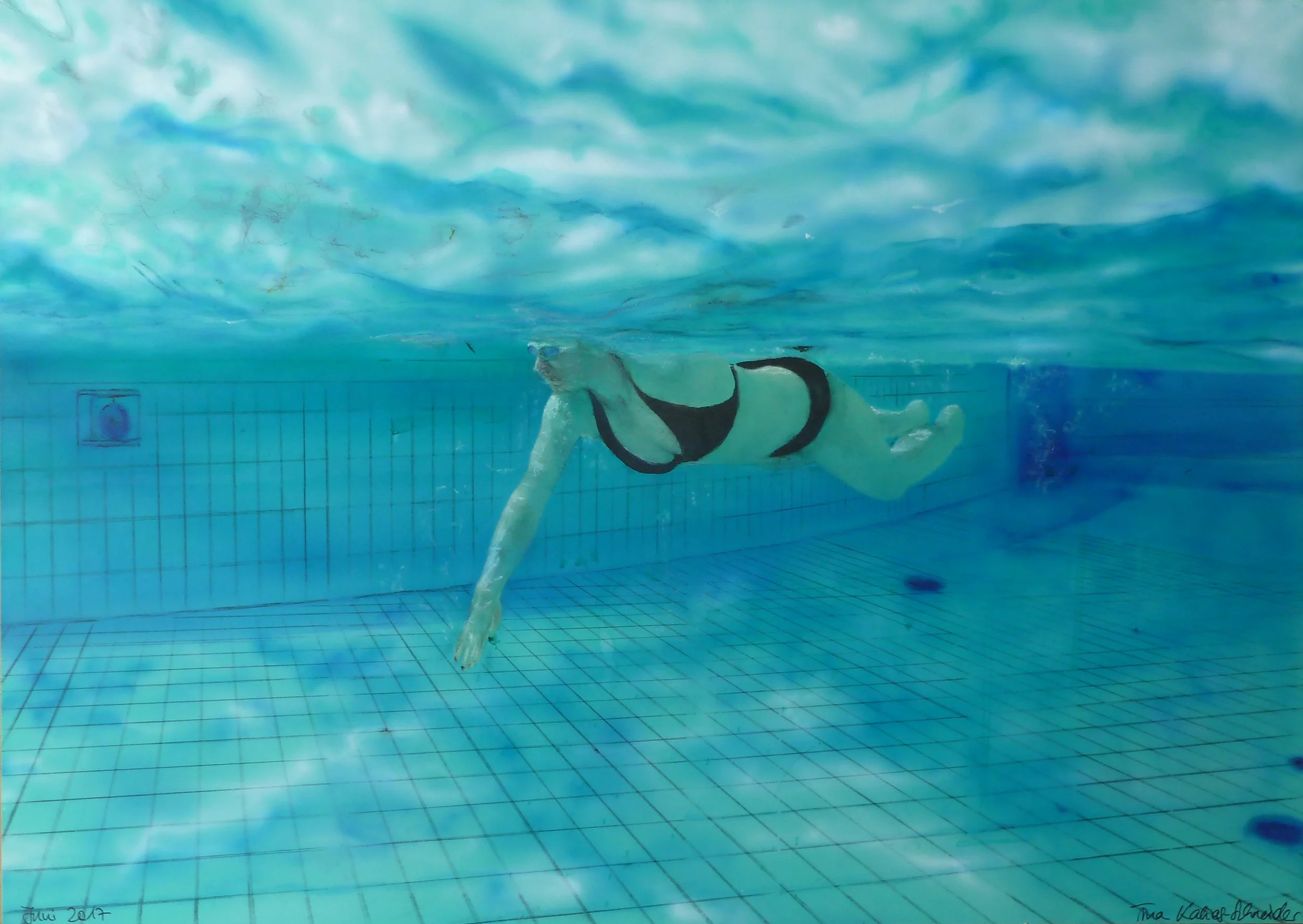 Unter Wasser * 70 x 50 cm