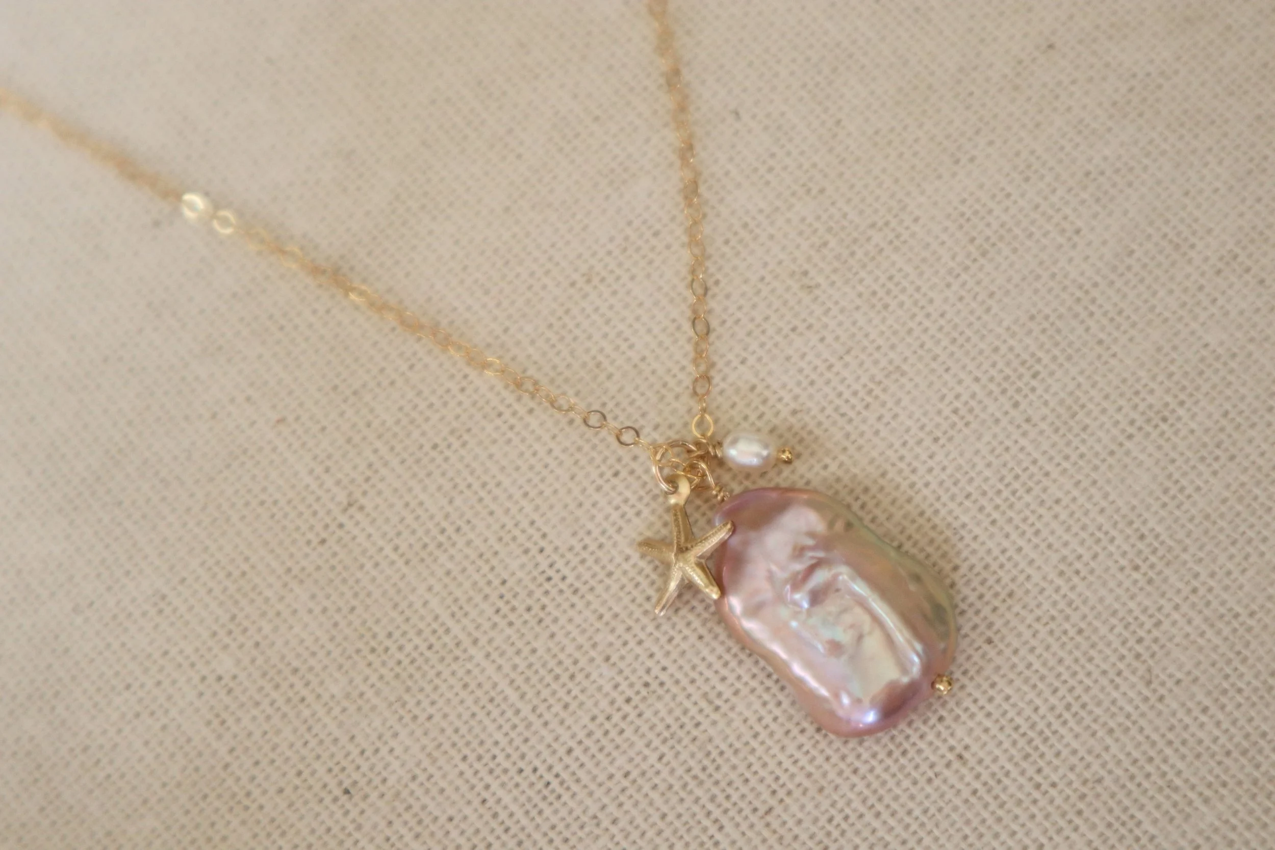 Pink Pearl Necklace