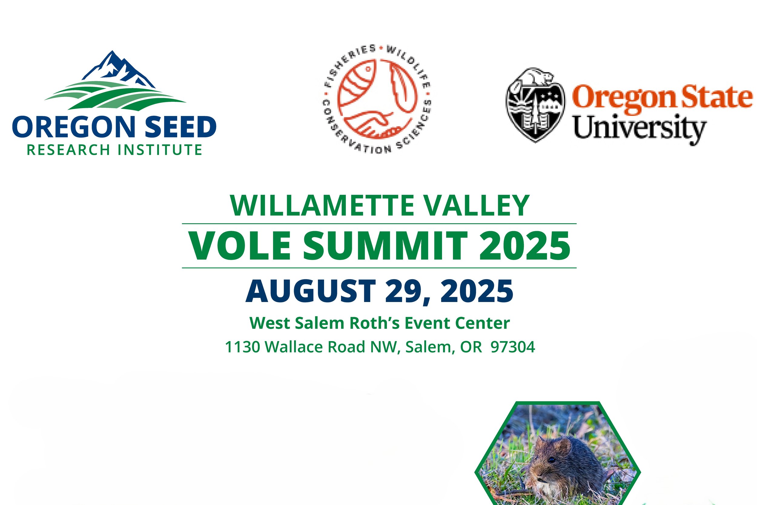 Willamette Valley Vole Summit 2025
