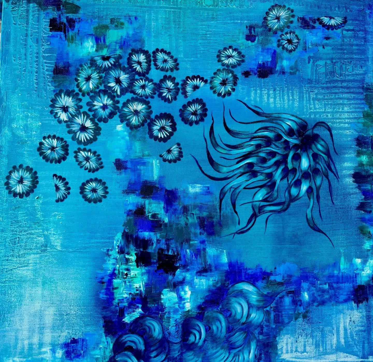 Wim Wenders movie Wings of Desire has been echoing in my mind. An angel gives up immortality just to feel the world the way we do , in color, in sensation, in love, in heartbreak.
It reminded me why I paint the way I do: to explore that fragile space