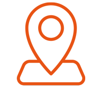 Icon of a location pin on a map.