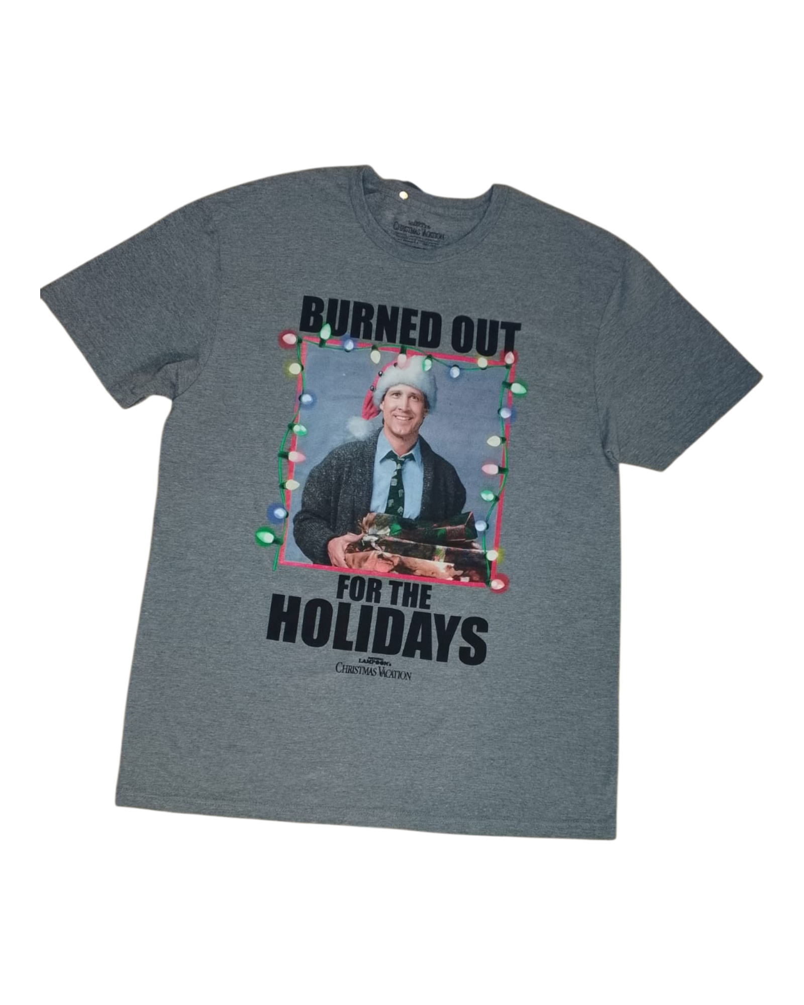 BURNED OUT GREY CHRISTMAS TEE (RO)