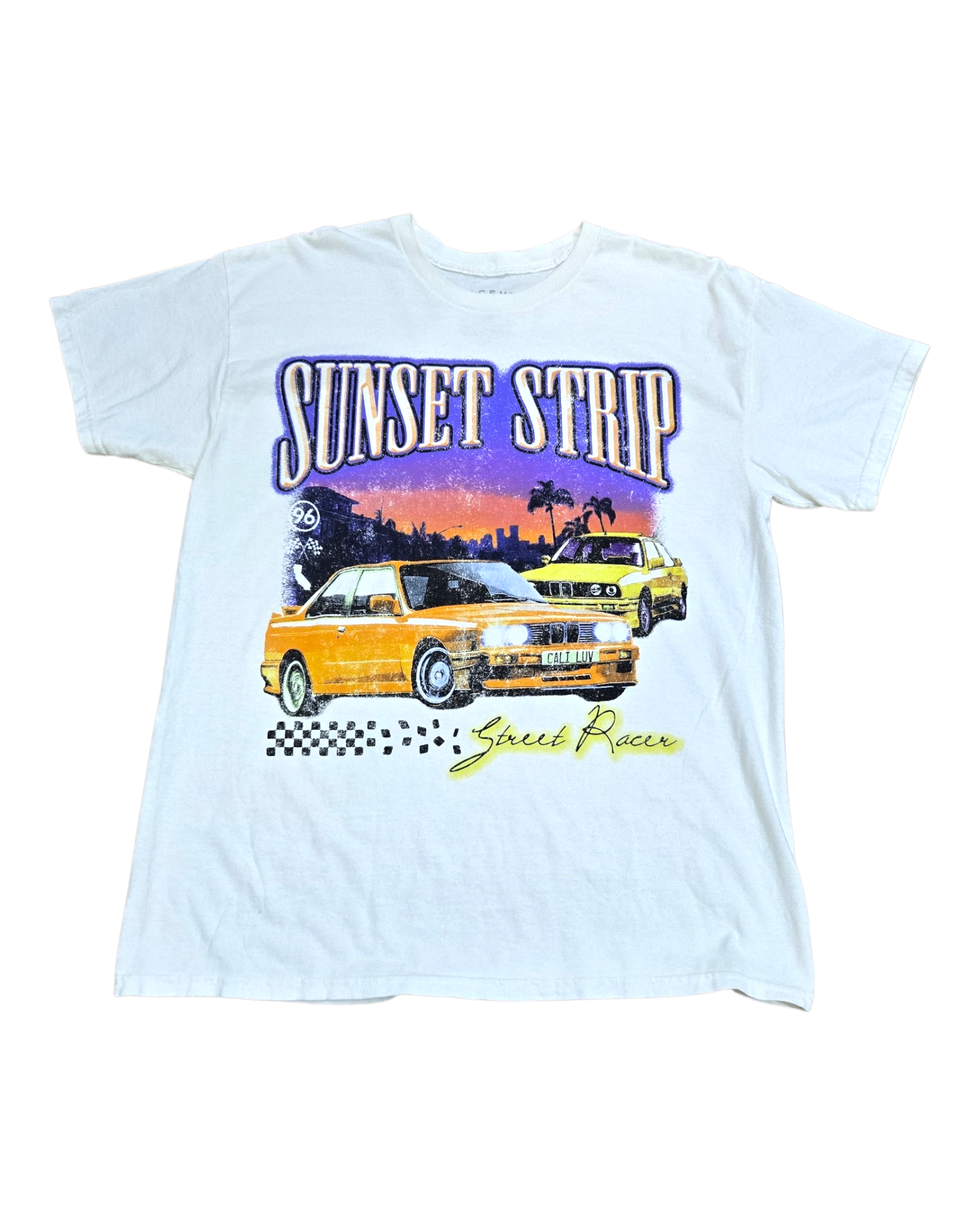 SUNSET TRIP WHITE TEE (RE)