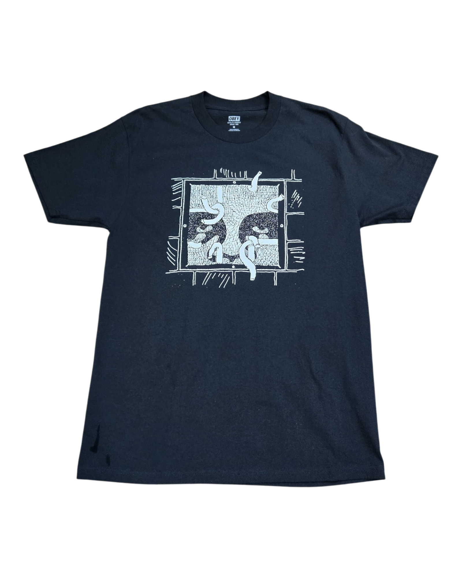 OBEY ESCAPE BLK NOIR TEE (RE)