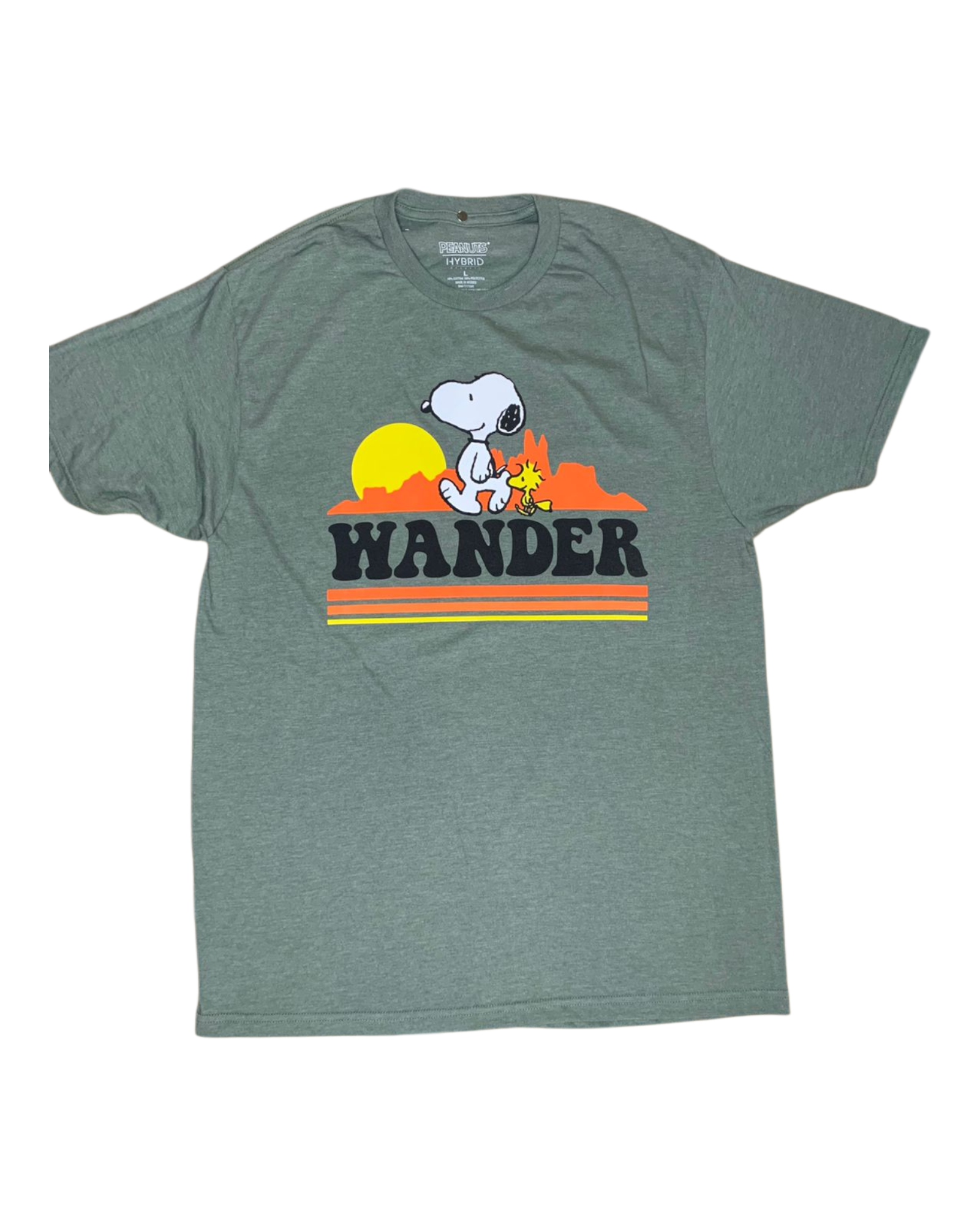 SNOOPY WANDER GREEN TEE (RO/RE)