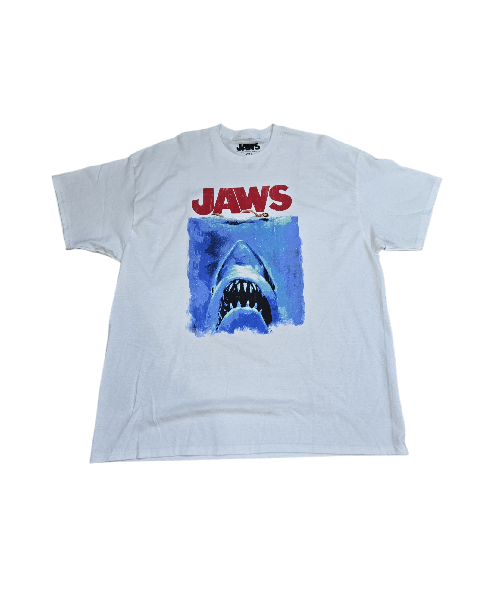 JAWS WHITE TEE (RE)