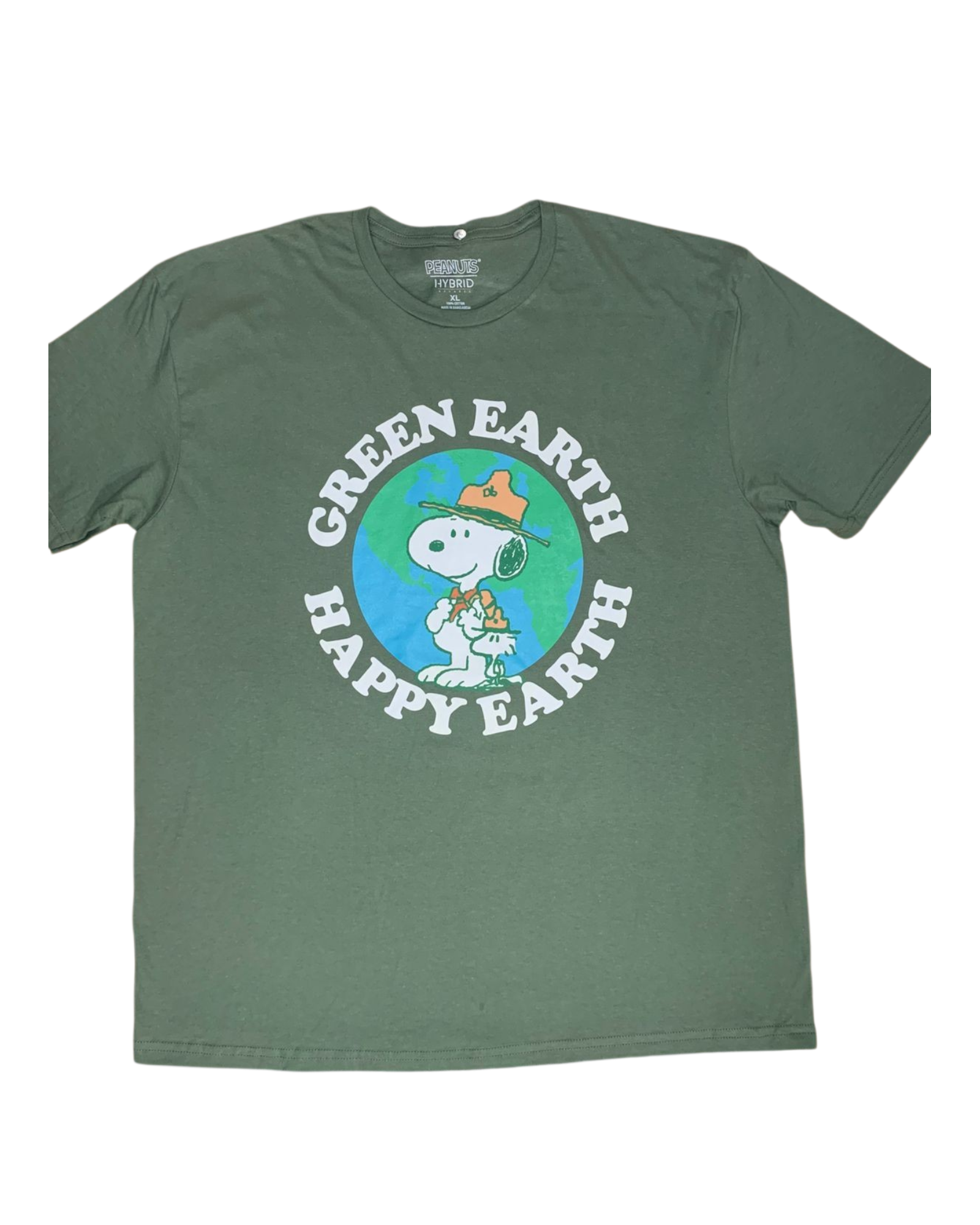 SNOOPY 'GREEN EARTH HAPPY EARTH' TEE (RO/RE)