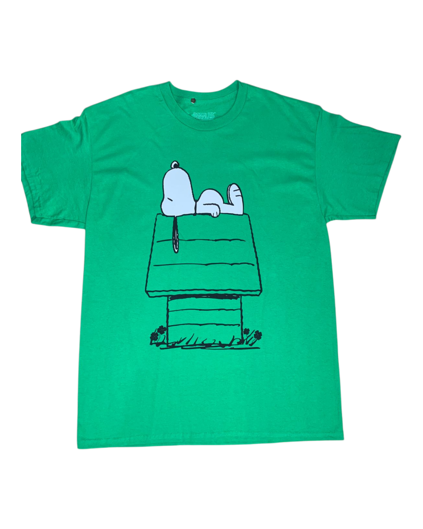 SNOOPY SLEEPING GREEN TEE (RO/RE)