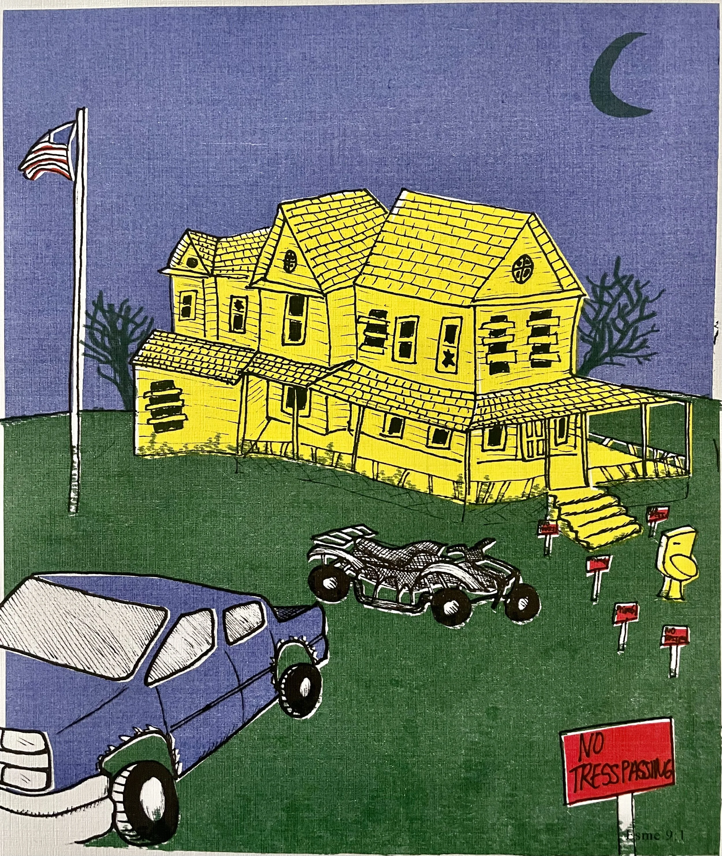A FaceBook Market Place Story,
Risograph Print,      

9" x 15", 2024, Page 1
