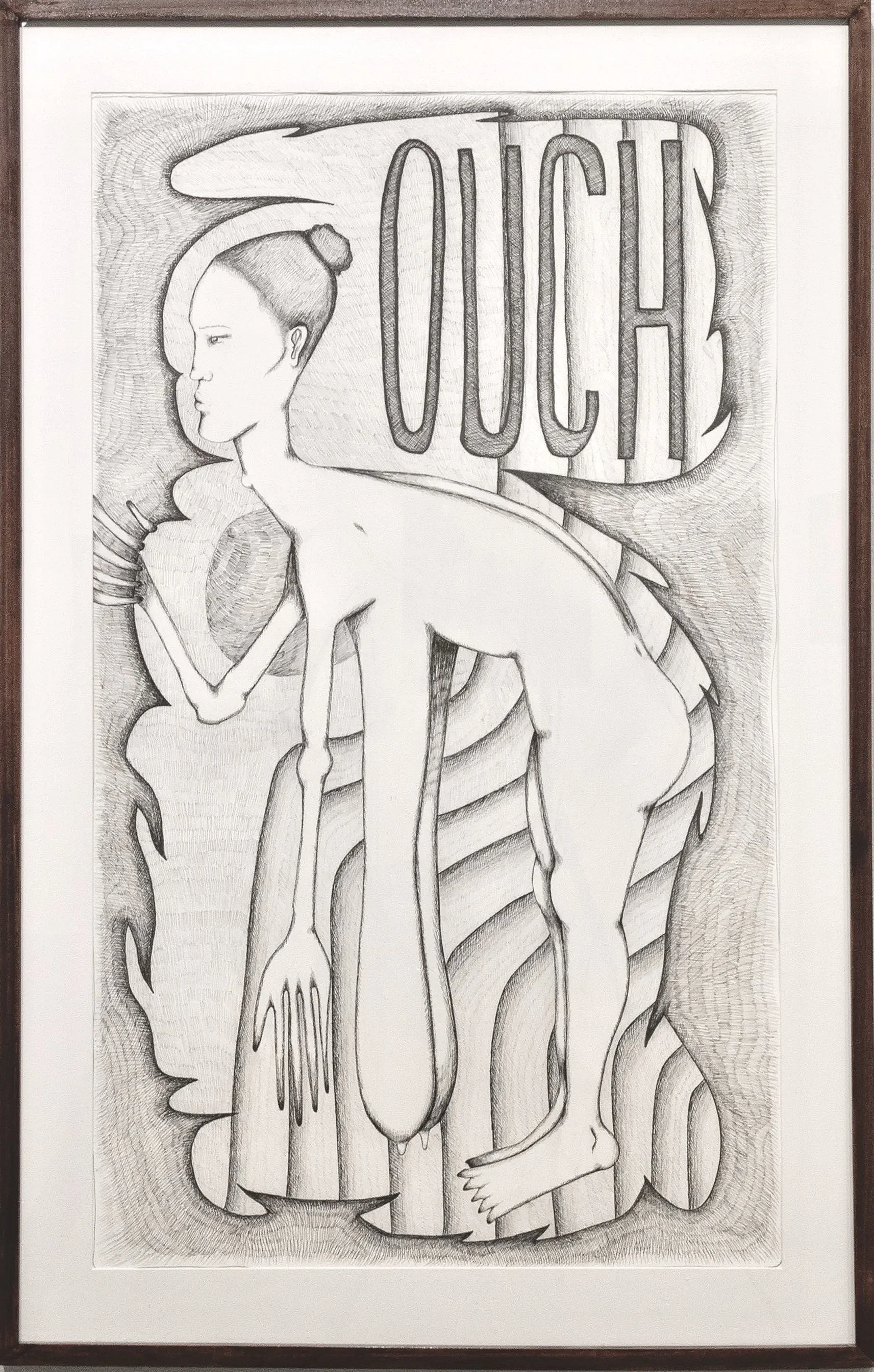 OUCH 
Ink on paper
40" x 47"
2025

