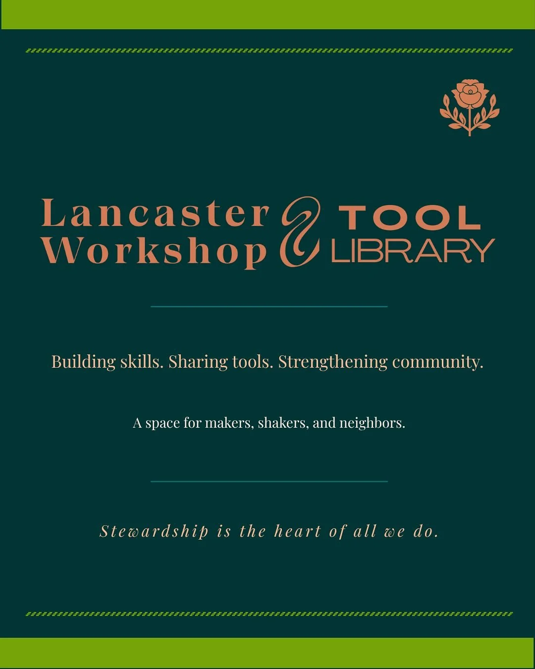 The Lancaster Workshop + Tool Library is growing fast! Help us spread the news with your friend, neighbors, &amp; networks - heck even a stranger! Share a post, visit our website, take a class, become a member (coming soon), spread the word!

#lancwo