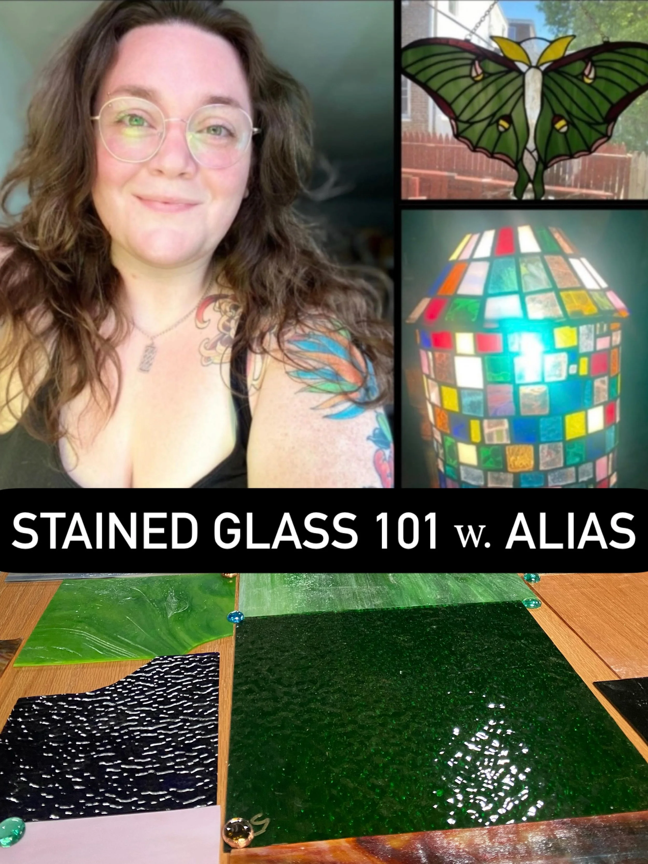 Friday, 7/10 - 5pm-8pm
Saturday, 7/11 - 10:30am-2:30pm

Join us for Stained Glass 101 with @elf_with_a_knife !! 

Register - Link in Bio > Classes + Events

#stainedglass #lancworkshop #skilledtrades #queerart #historicarchitecture