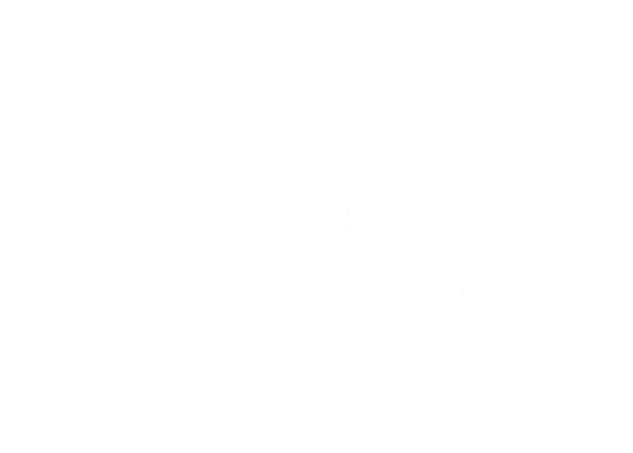 Laurels with text indicating an award nomination for Best TV Series, Venice TV Award 2023.