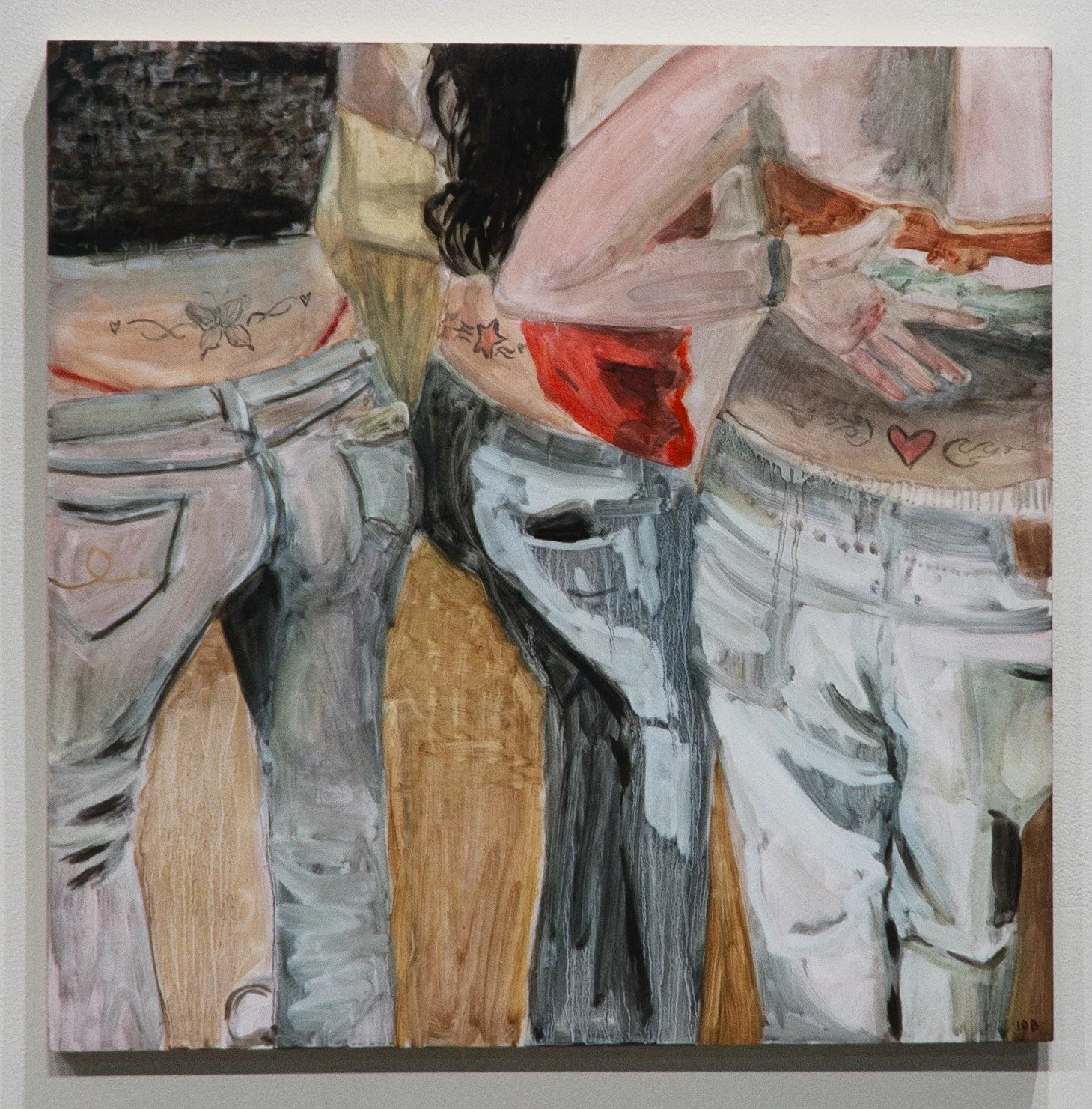 "Two Truths and a Lie", oil on panel, 24 x 24 inches, 2025