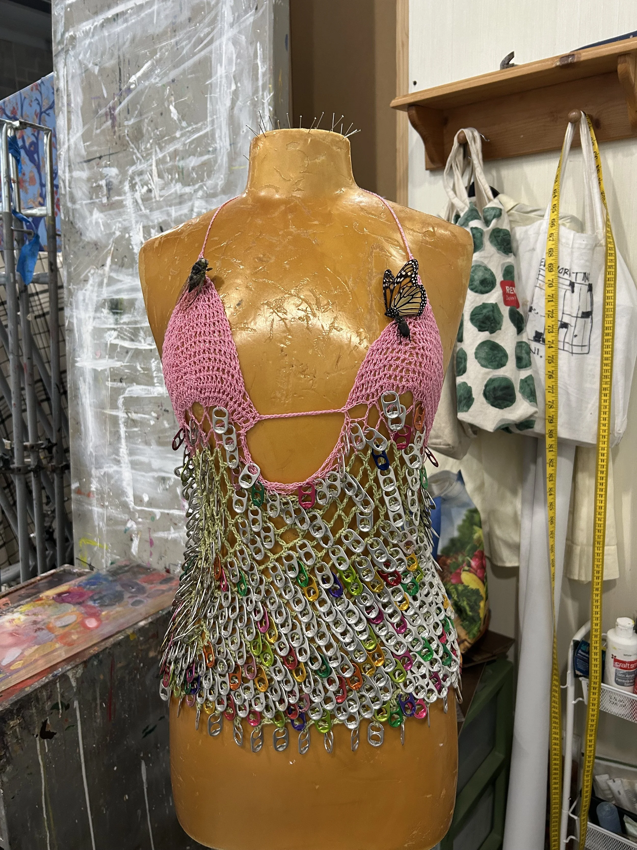 "I've carried you everywhere", process shot with found bugs