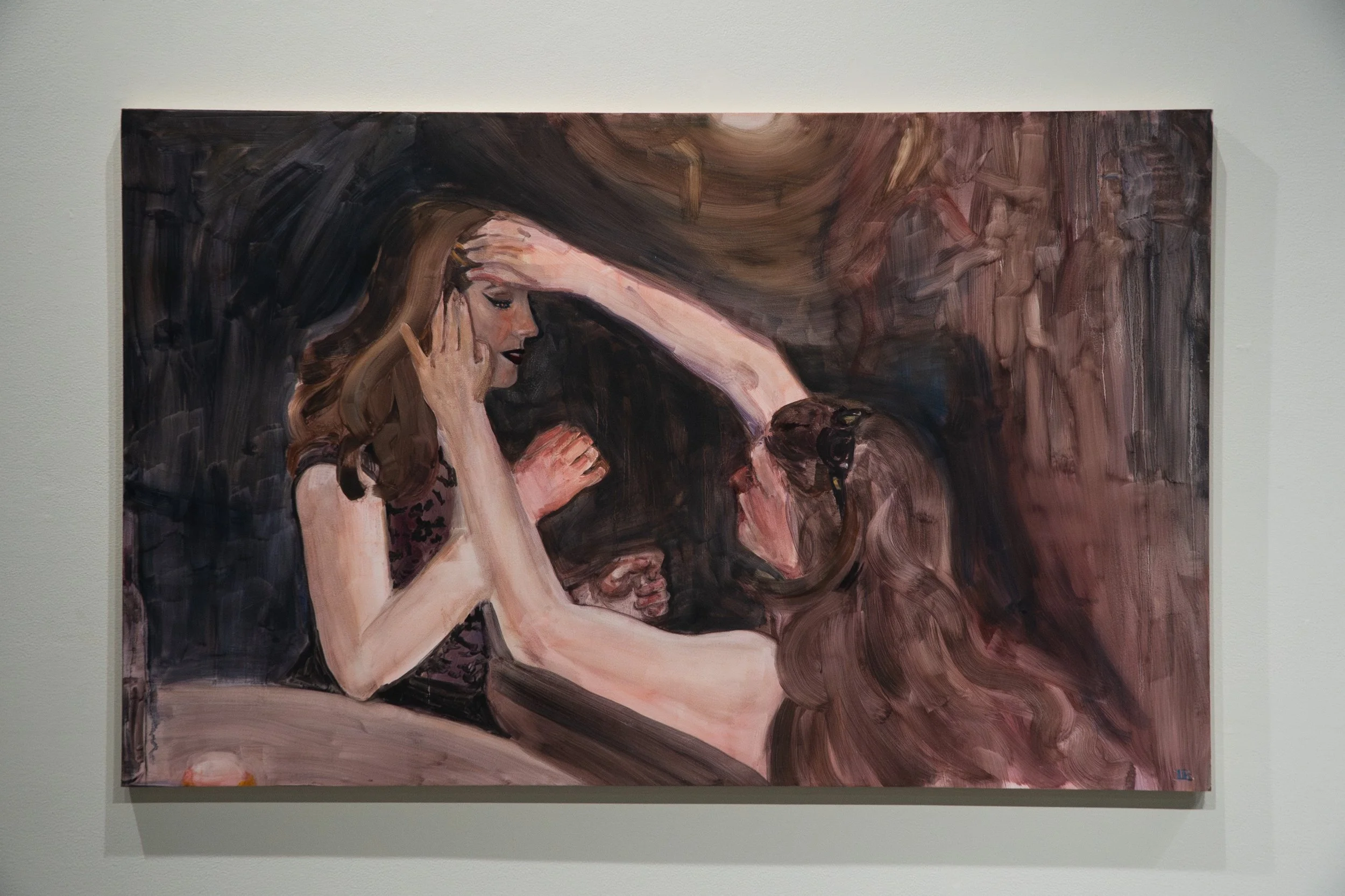 "Fix it", oil on panel, 46 1/2 x  29 inches, 2025