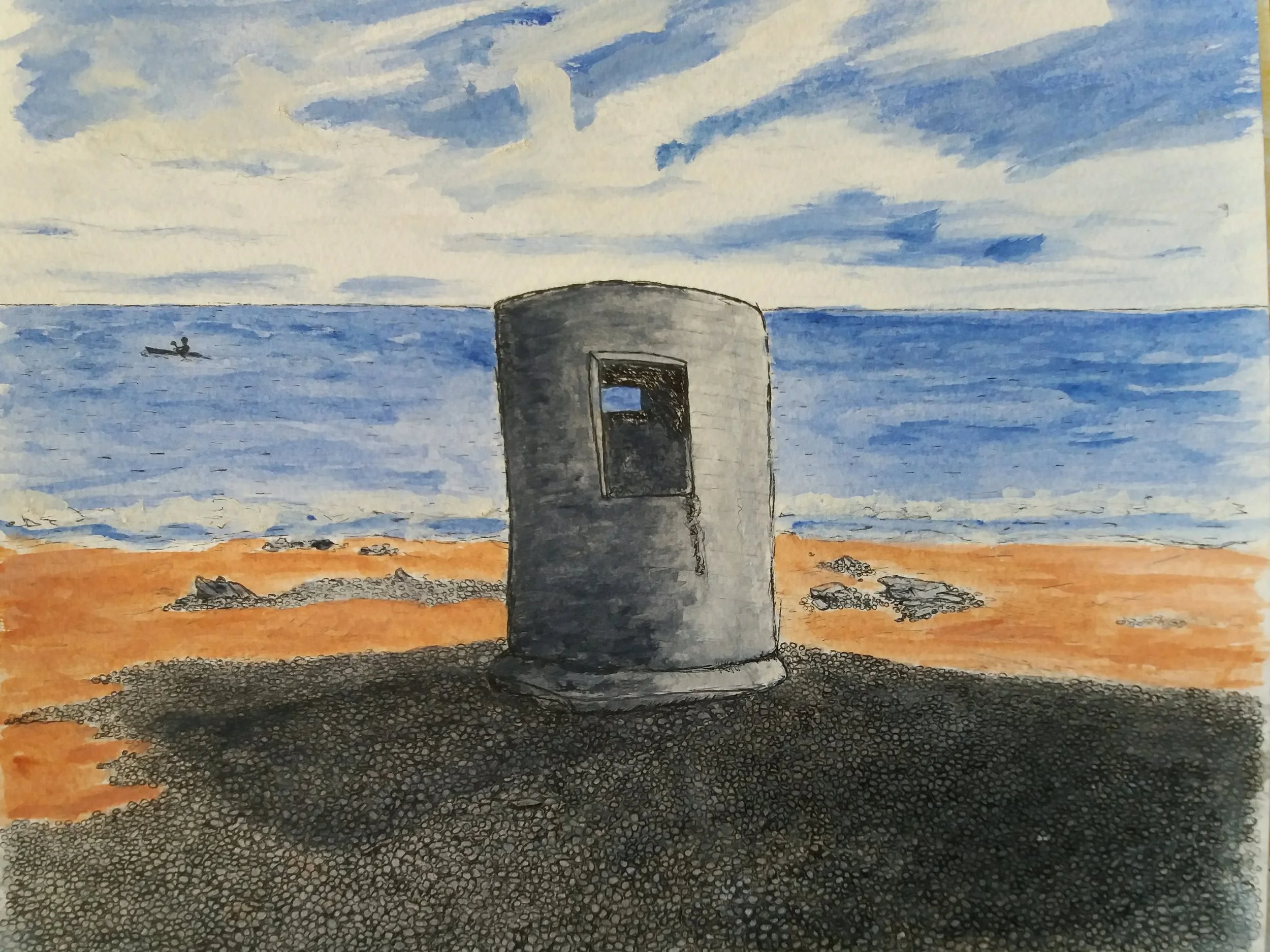 The Second World War Post on the Beach.jpg