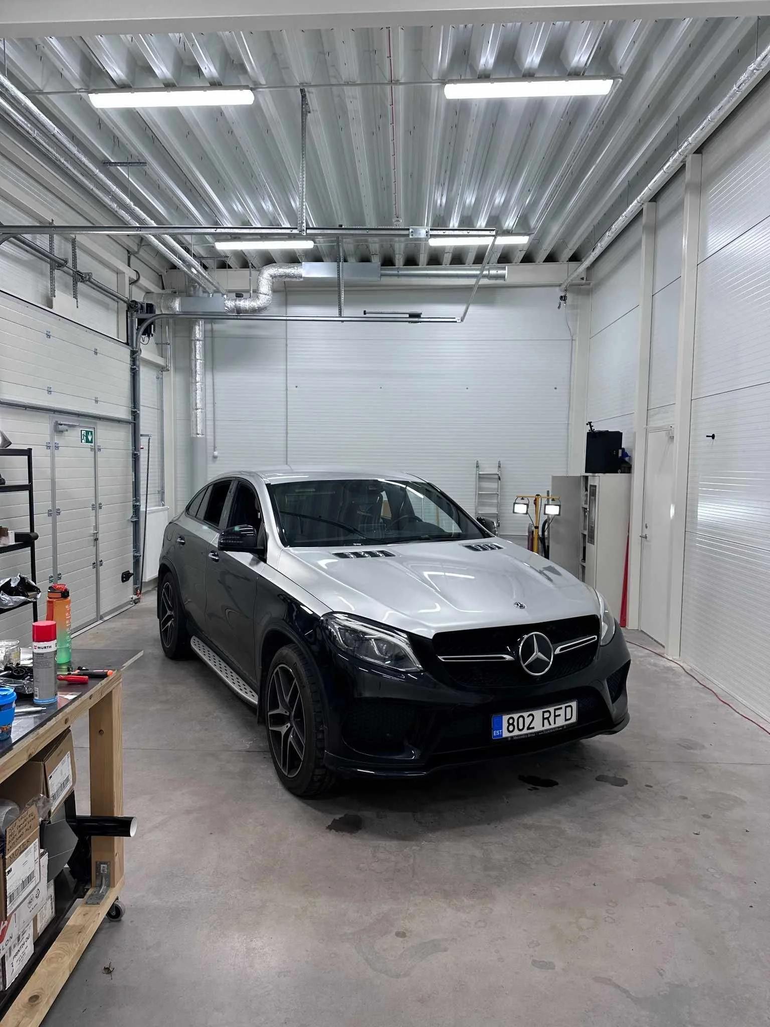 Mercedes GLE auto full wrap kiletamine halli autokilega