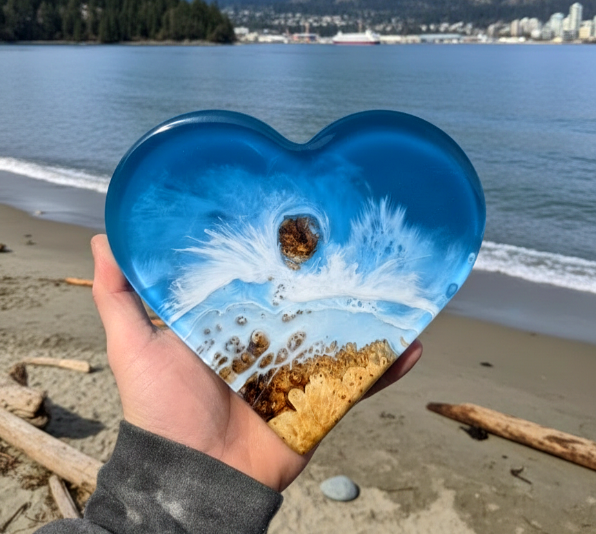 Made To Order: Live Edge Wood Oceanscape 8