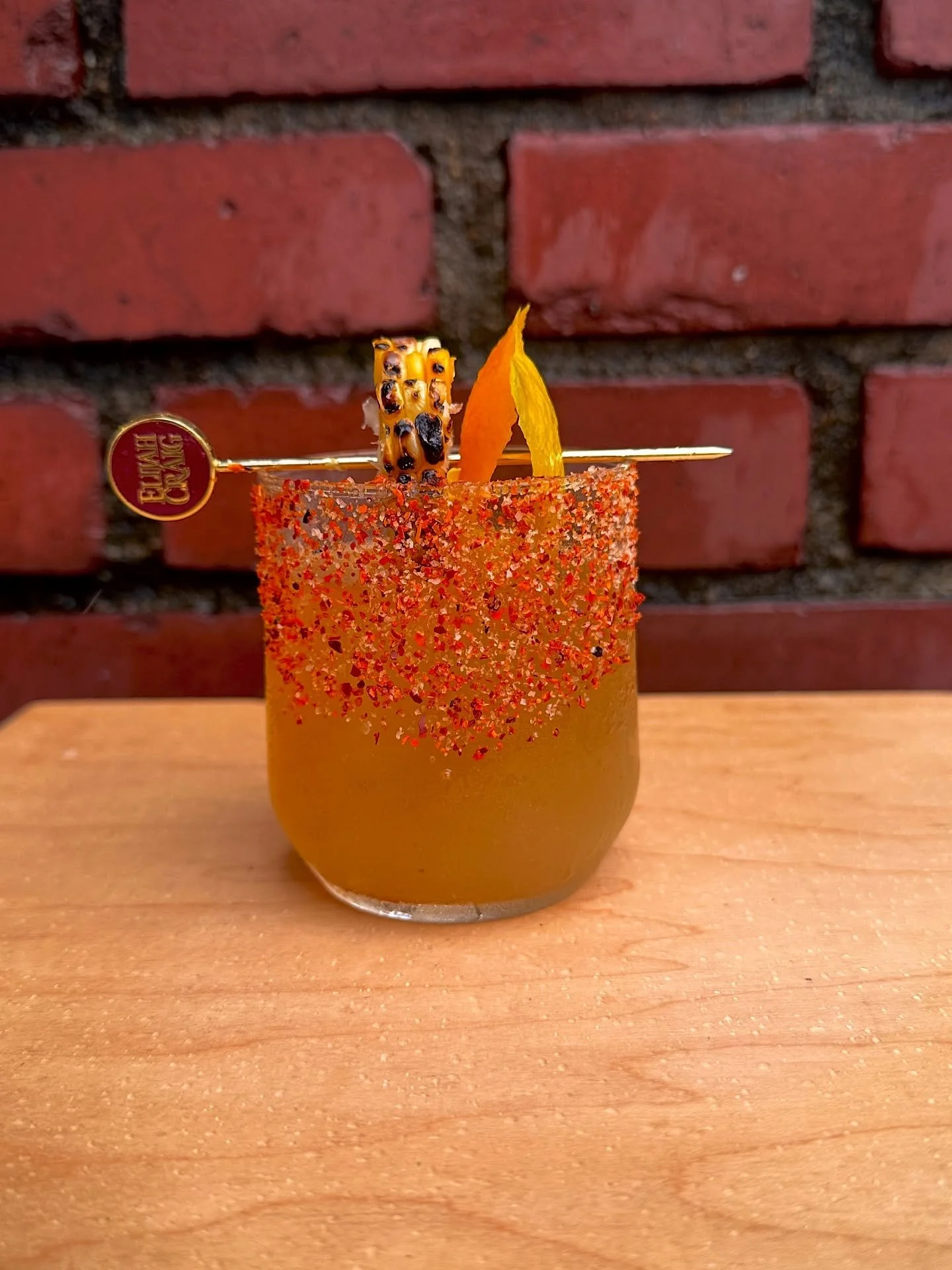 Our entry for @elijahcraig Old Fashioned Week:

Children of the Corn
Corn infused @elijahcraig bourbon, mezcal, Ancho Reyes, corn &amp; miso simple.

It&rsquo;s a must try and only available through October, getcha ass on in here.