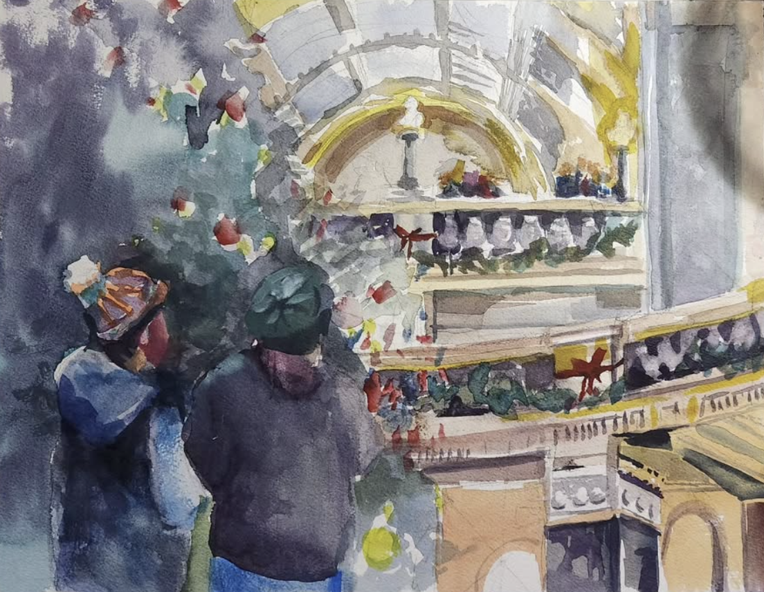 urban sketchers madison wisconsin capitol building by lee schauer 2024