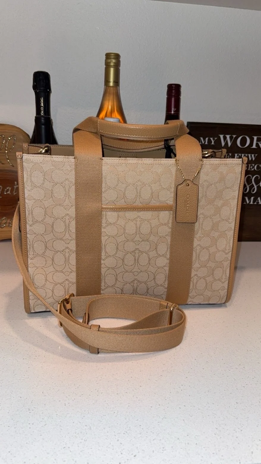 Coach Smith Tote in signature Jacquard