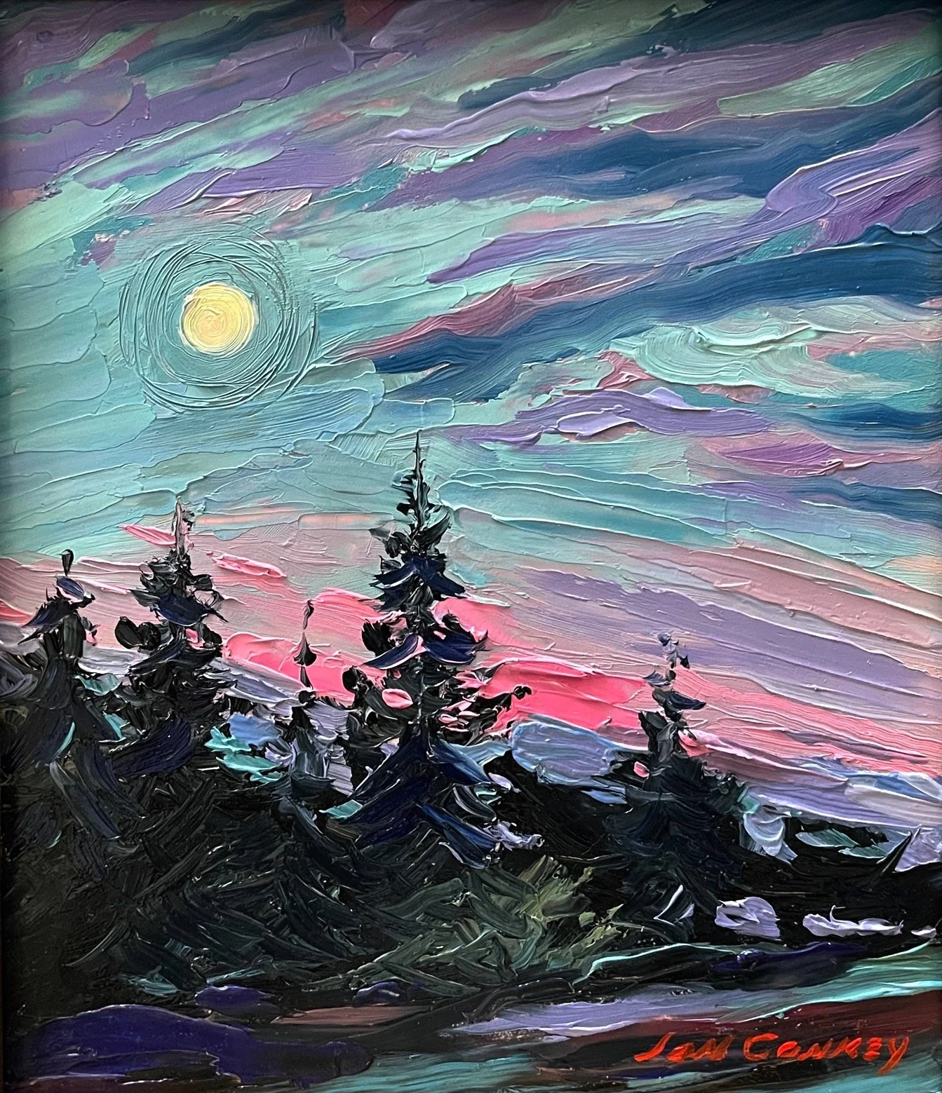 Sunset Moon - 6.50” x 7.50”