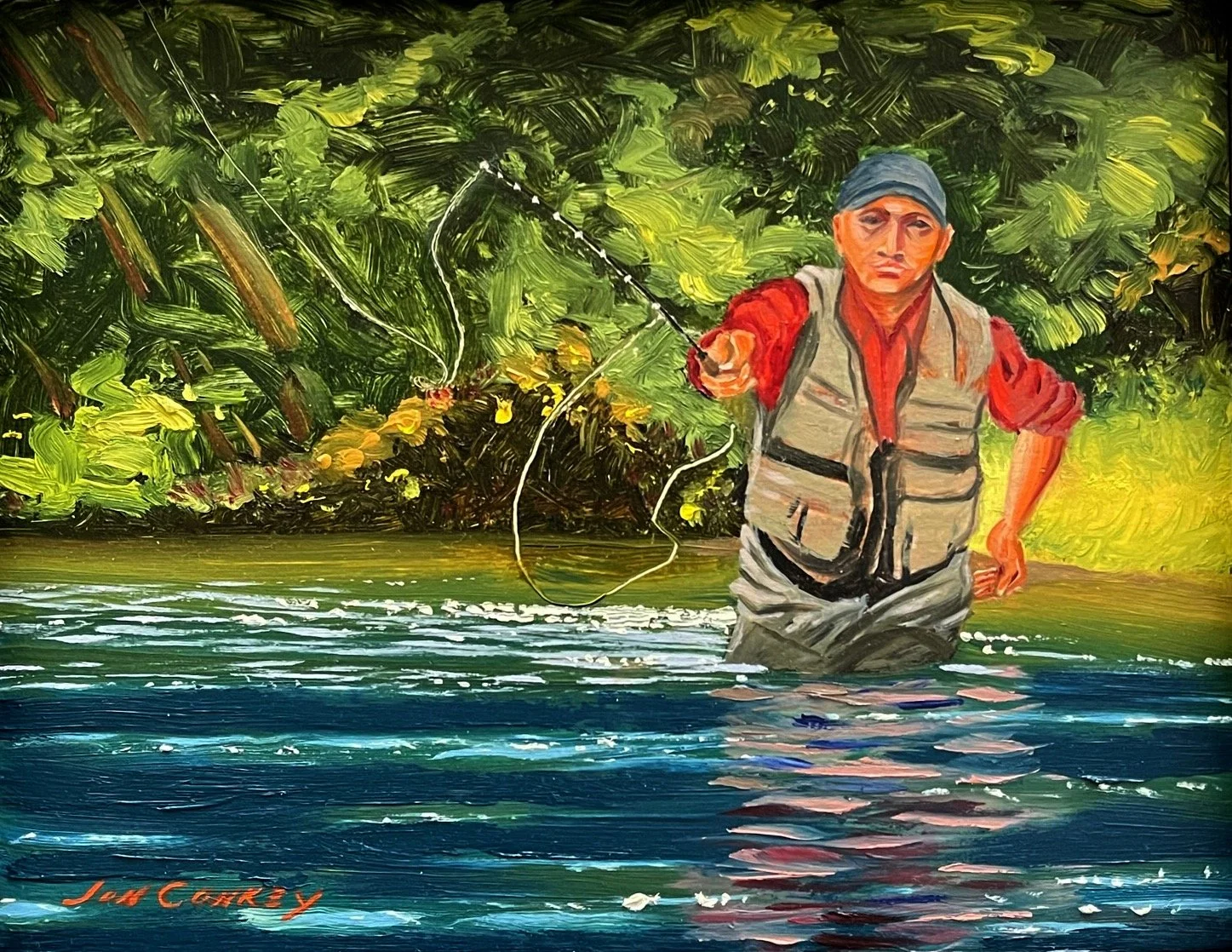 Fly Fisherman - 7.00” x 9.00”