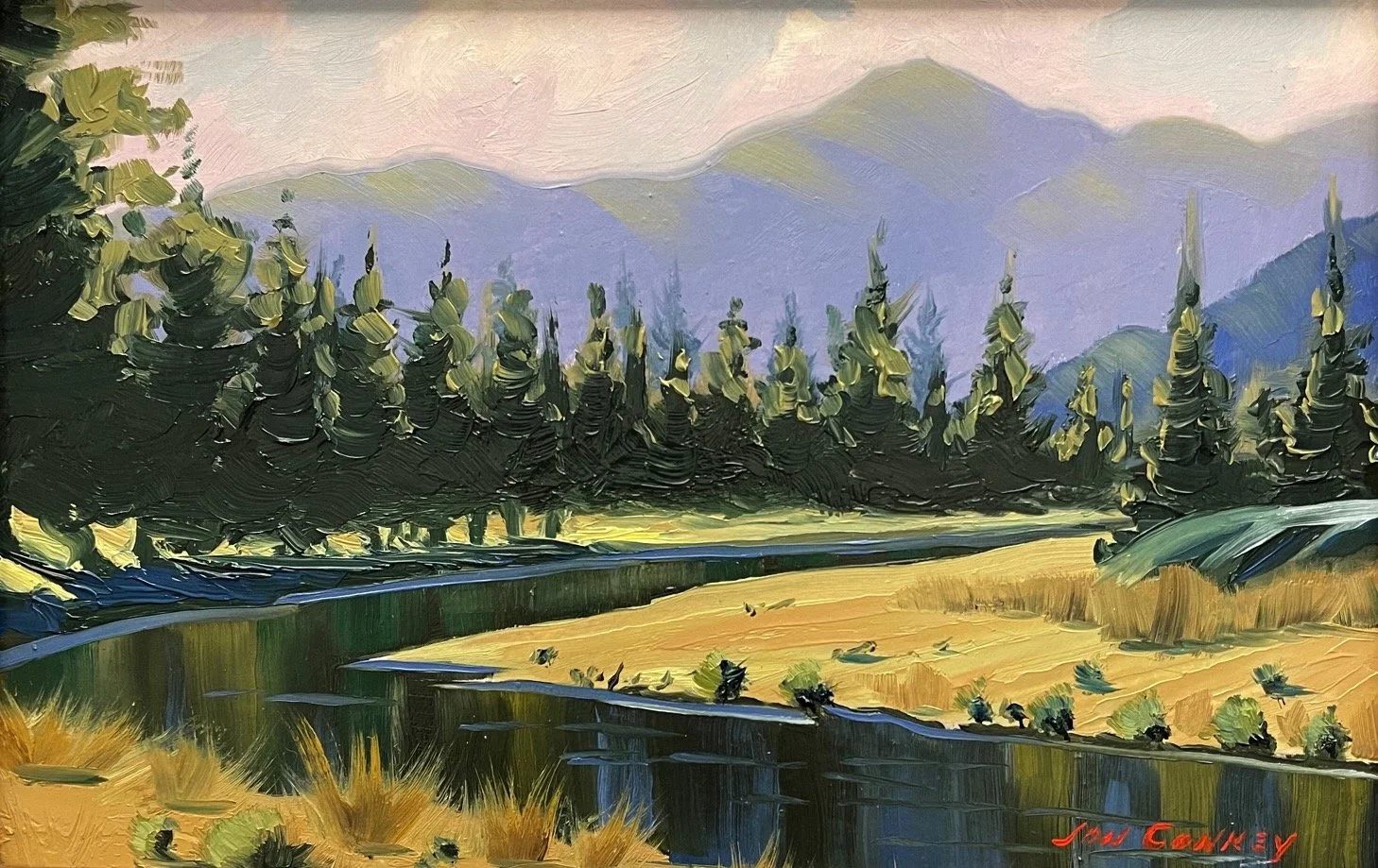 High Mountain River Bend - 6.00” x 9.00”