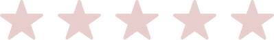 Five pink stars in a row.