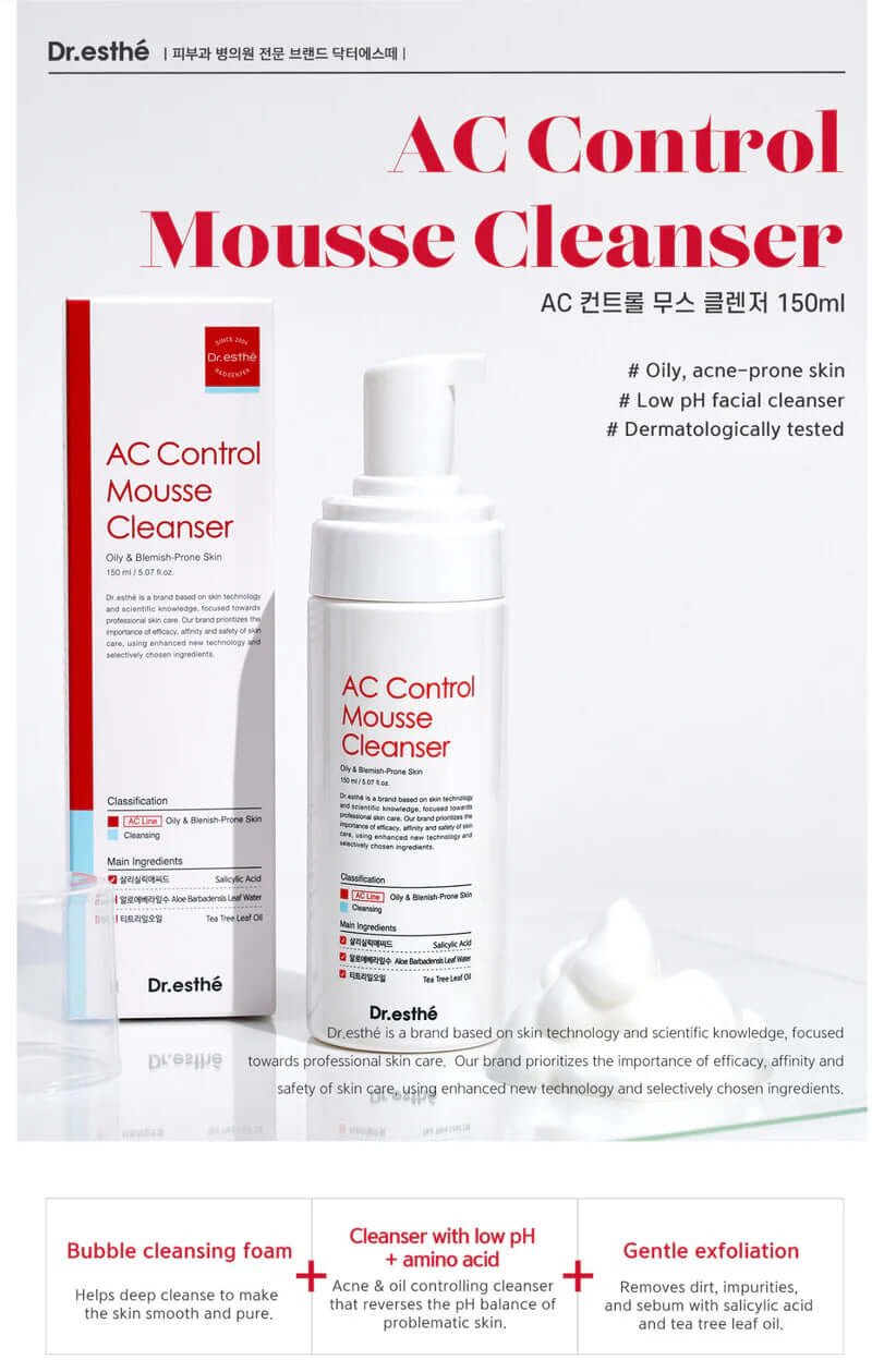 Dr. Esthe AC Control Mousse Cleanser