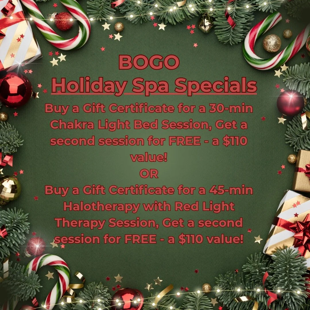 BOGO: Give your loved ones the gift of wellness (x2). Purchase in-store or call 843-771-1111. ❤️🎄❤️