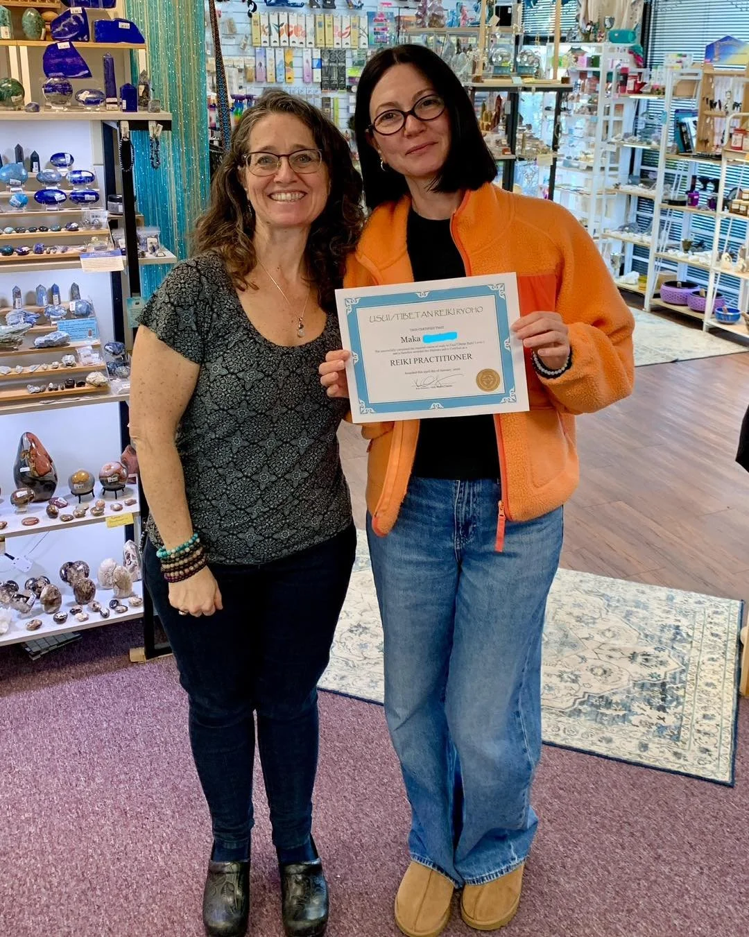 Congratulations to Maka on her Reiki One Attunement! 🌀💜🌀 #Reiki #reikihealing #ReikiAttunement