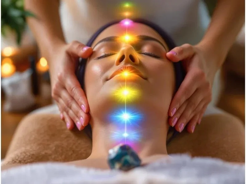Reiki energy healing session for relaxation and chakra balancing at Infinity Energy Spa in North Charleston SC