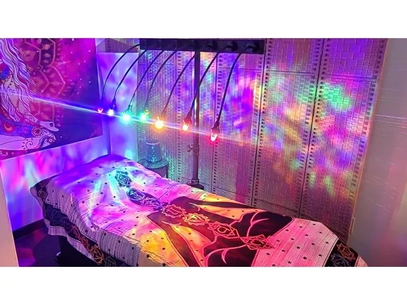 PureWave Crystal Light Bed Therapy with seven chakra wavelengths at Infinity Energy Spa North Charleston SC