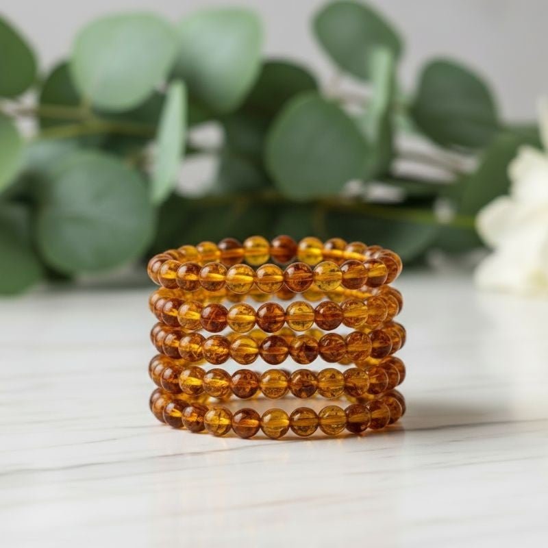 Amber Bracelets for warmth and positive energy at Infinity Energy Spa & Crystal Shop North Charleston