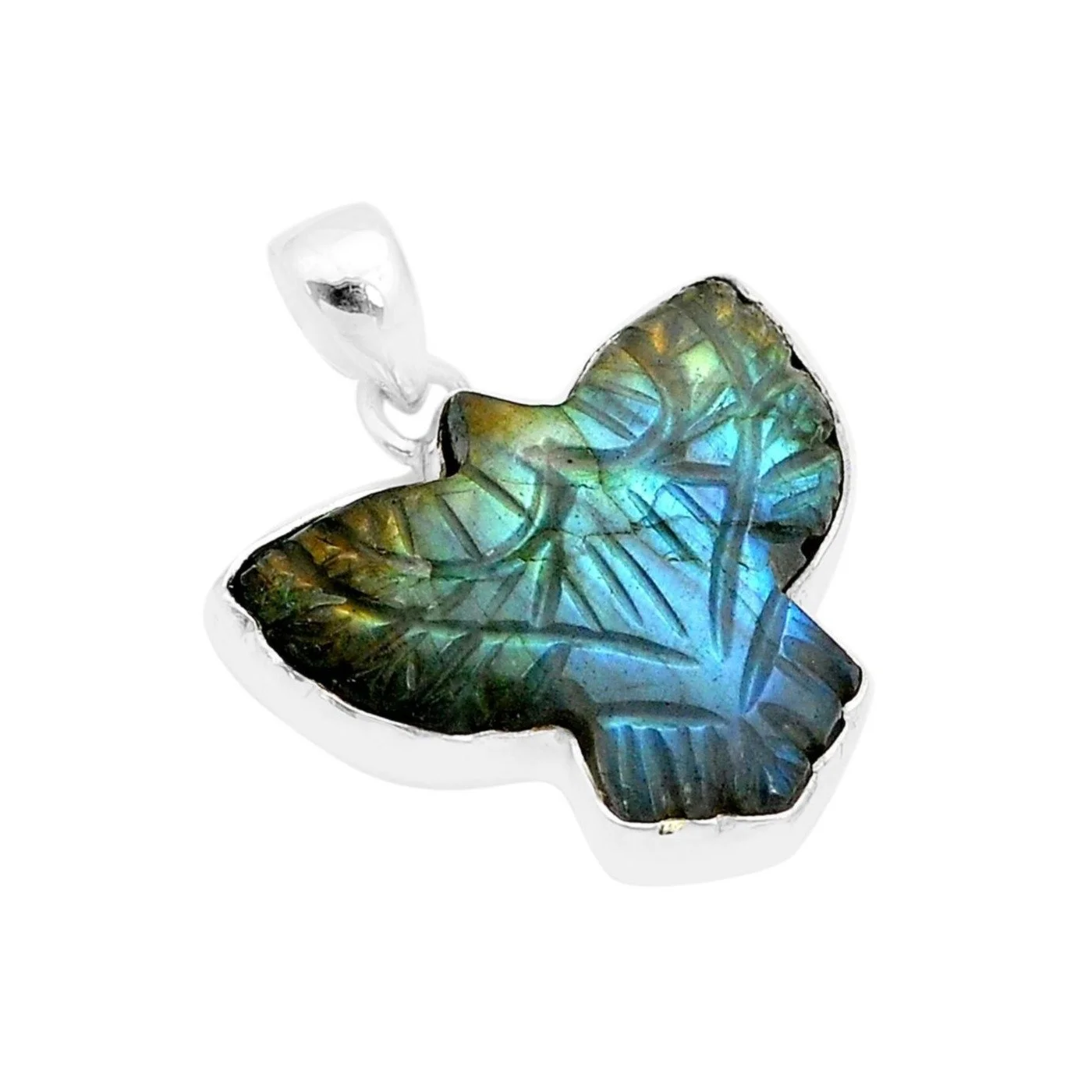 Labradorite Sterling Silver Pendant for intuition and protection at Infinity Energy Spa & Crystal Shop North Charleston