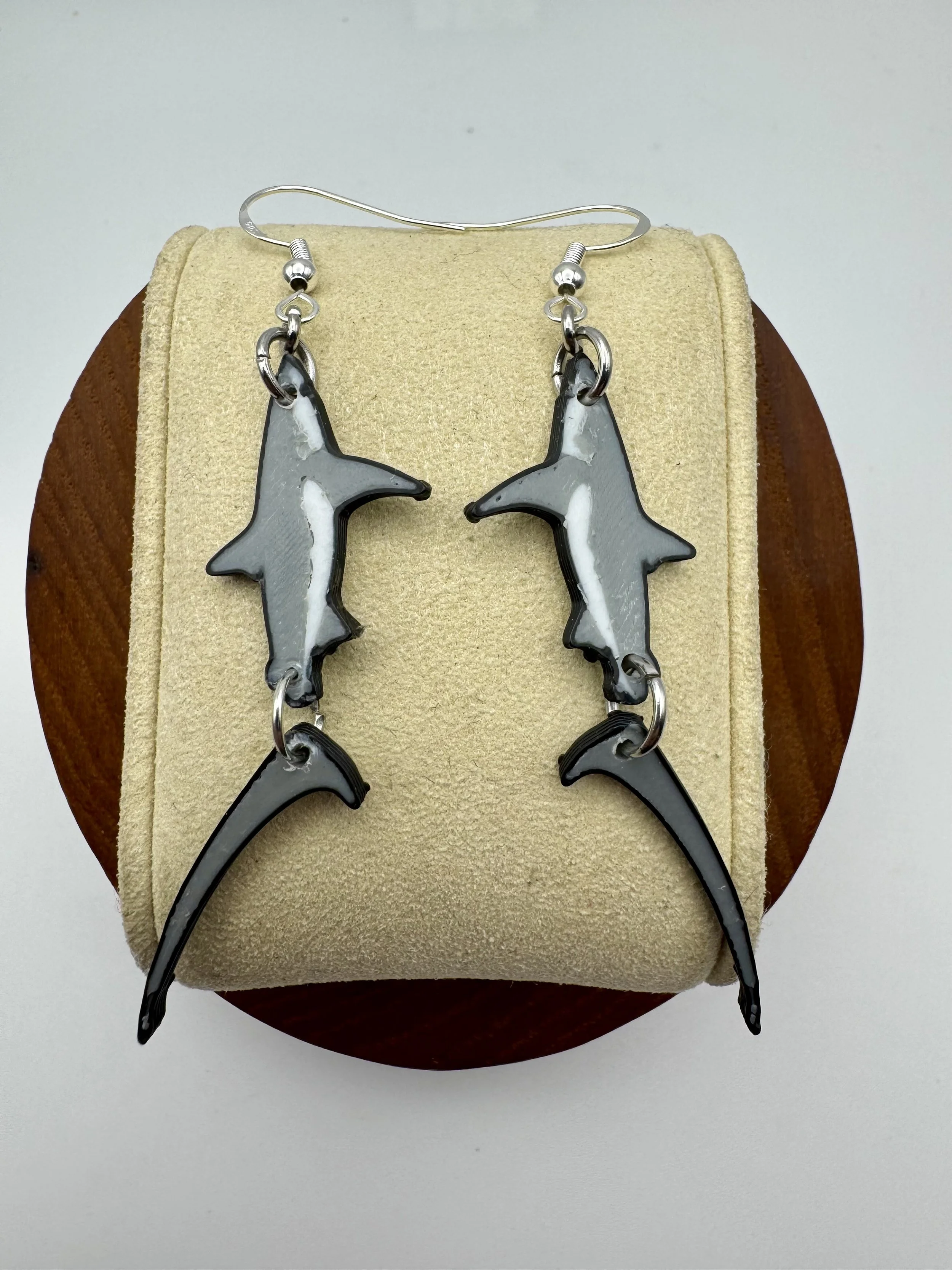 Thresher Shark Earrings – Original Artist – 925 Sterling Silver