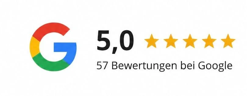 5,0 Sterne bei Google mit 57 Kundenbewertungen für VOI SCHEE in Weichs