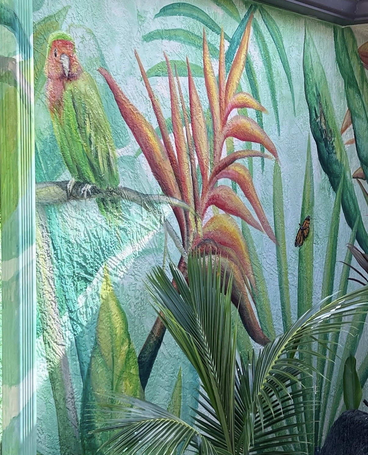 Lime Paint and Acrylic Exterior mural, Ft. Lauderdale, FL