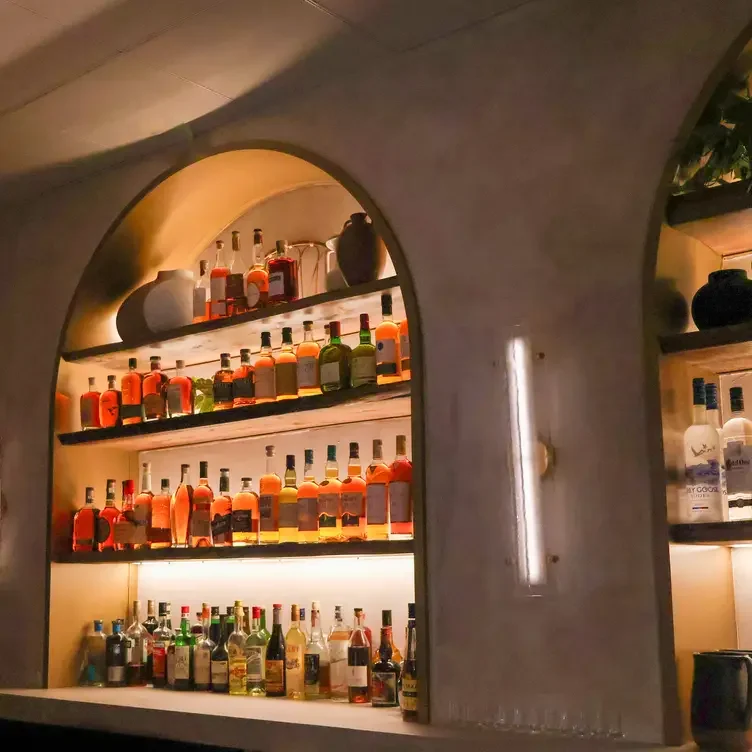 Lime paint finish in restaurant, Eva, Coconut Grove, Miami, FL